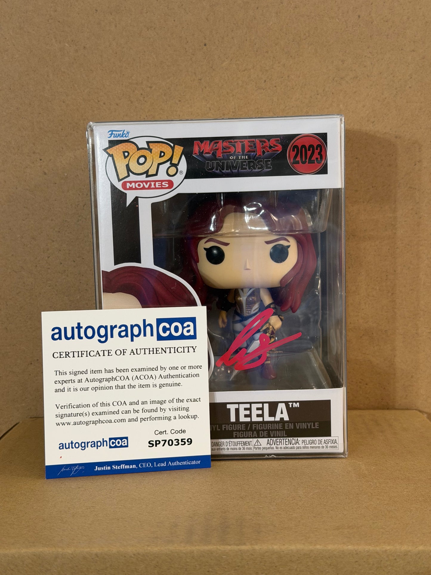 Funko Pop! Movies Masters Of The Universe Teela Signed Camilla Mendez COA #2023