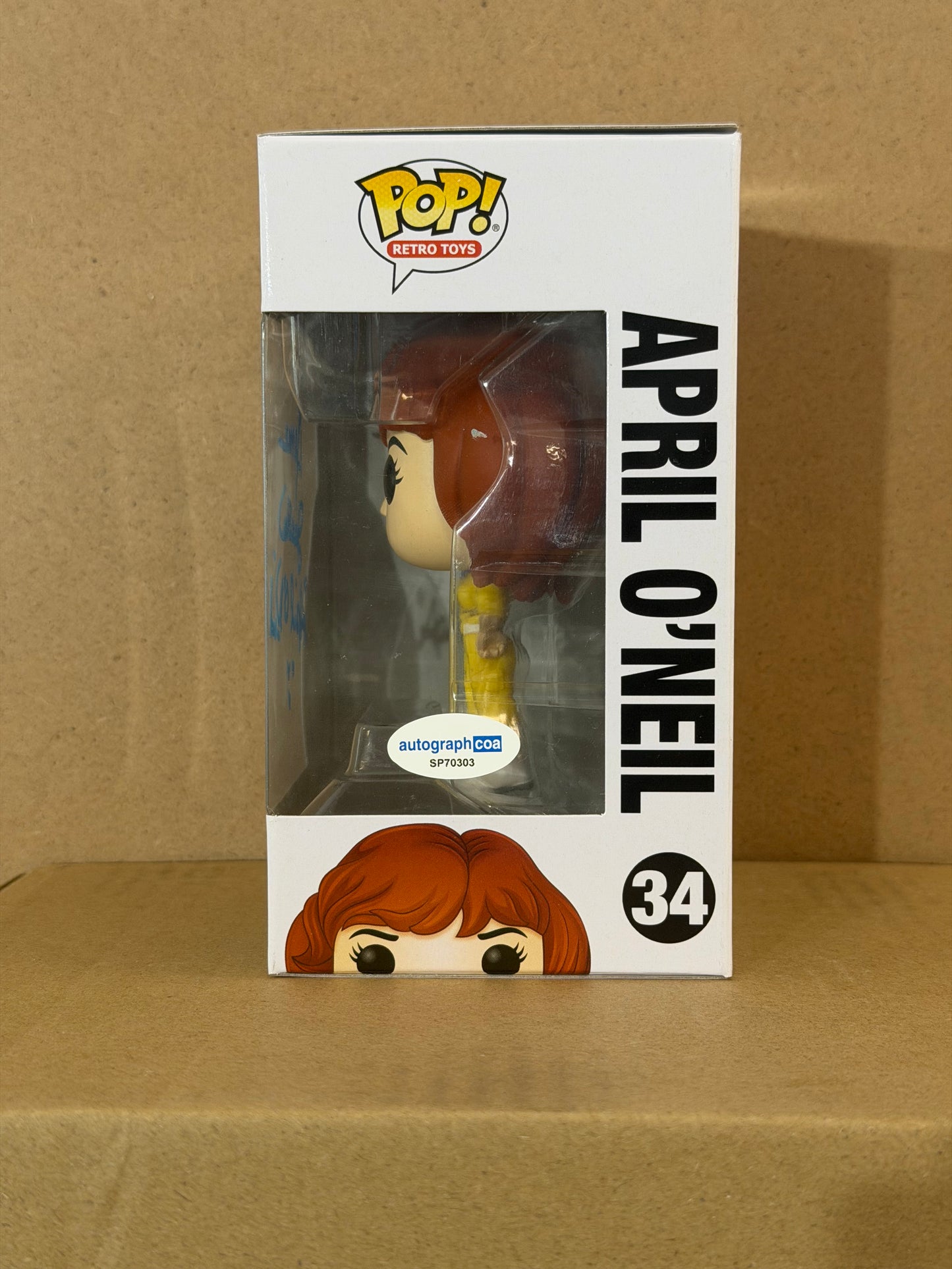 Funko Pop! Animation Teenage Mutant Ninja Turtles April O’Neil Signed Renae Jacob’s COA #34