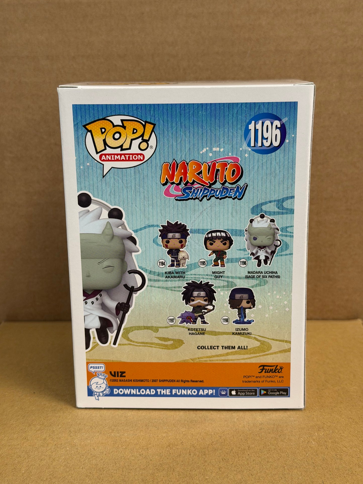 Funko Pop! Anime Naruto Shippuden Madura Uchiha Signed Neil Kaplan COA #1196