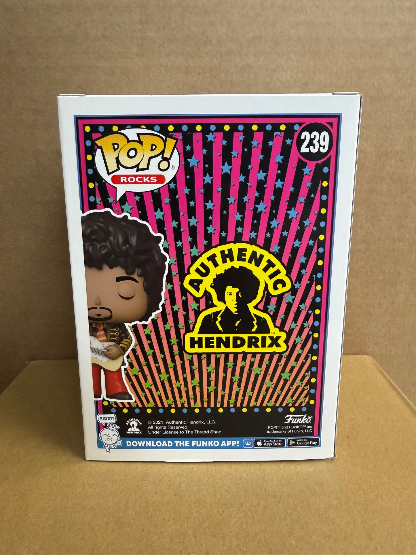 Funko Pop! Rocks Jimi Hendrix #239 Slight Box Damage