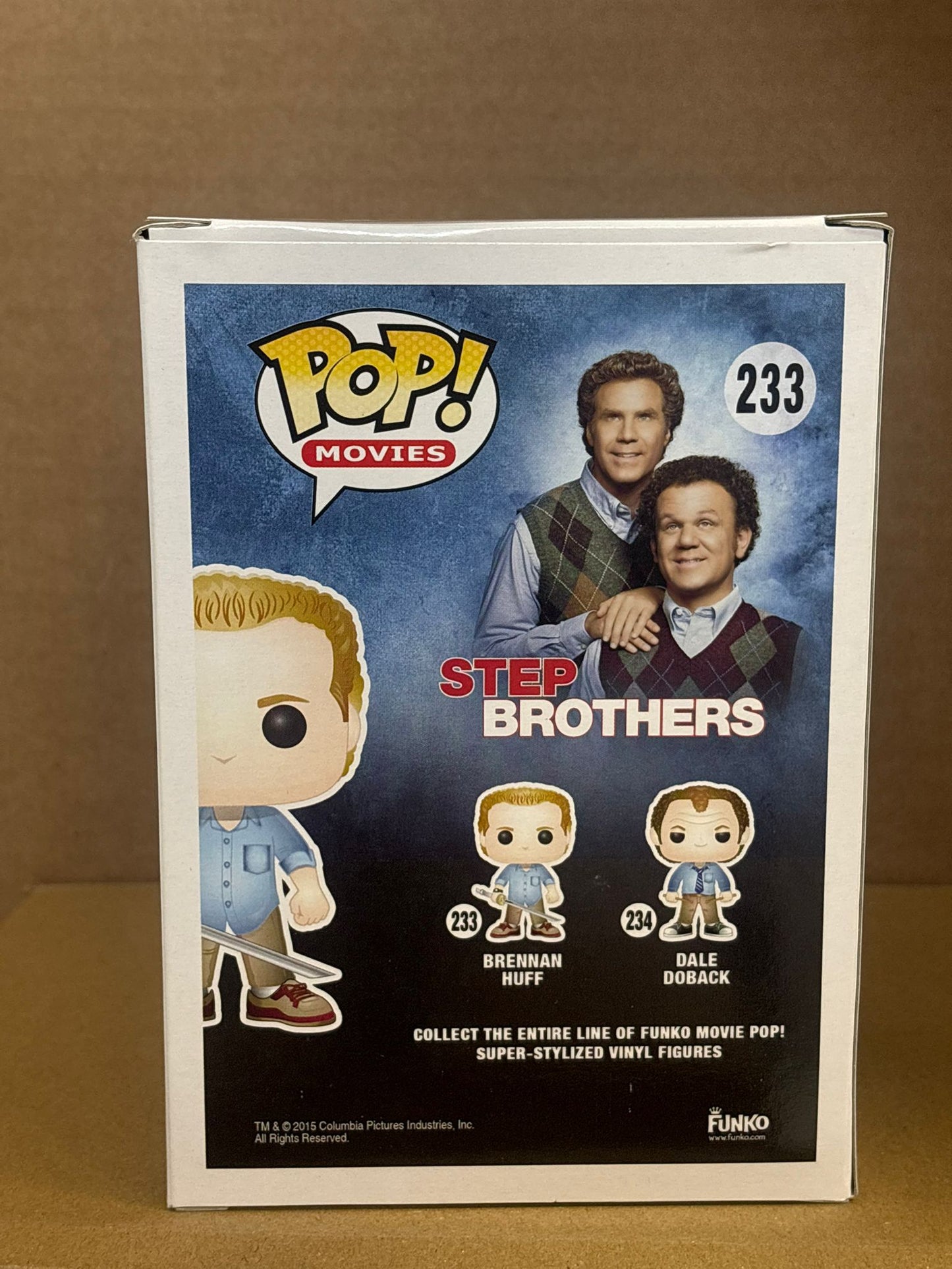Funko Pop! Movies Step Brothers Brennan Huff Signed Will Ferrel COA #233 WS