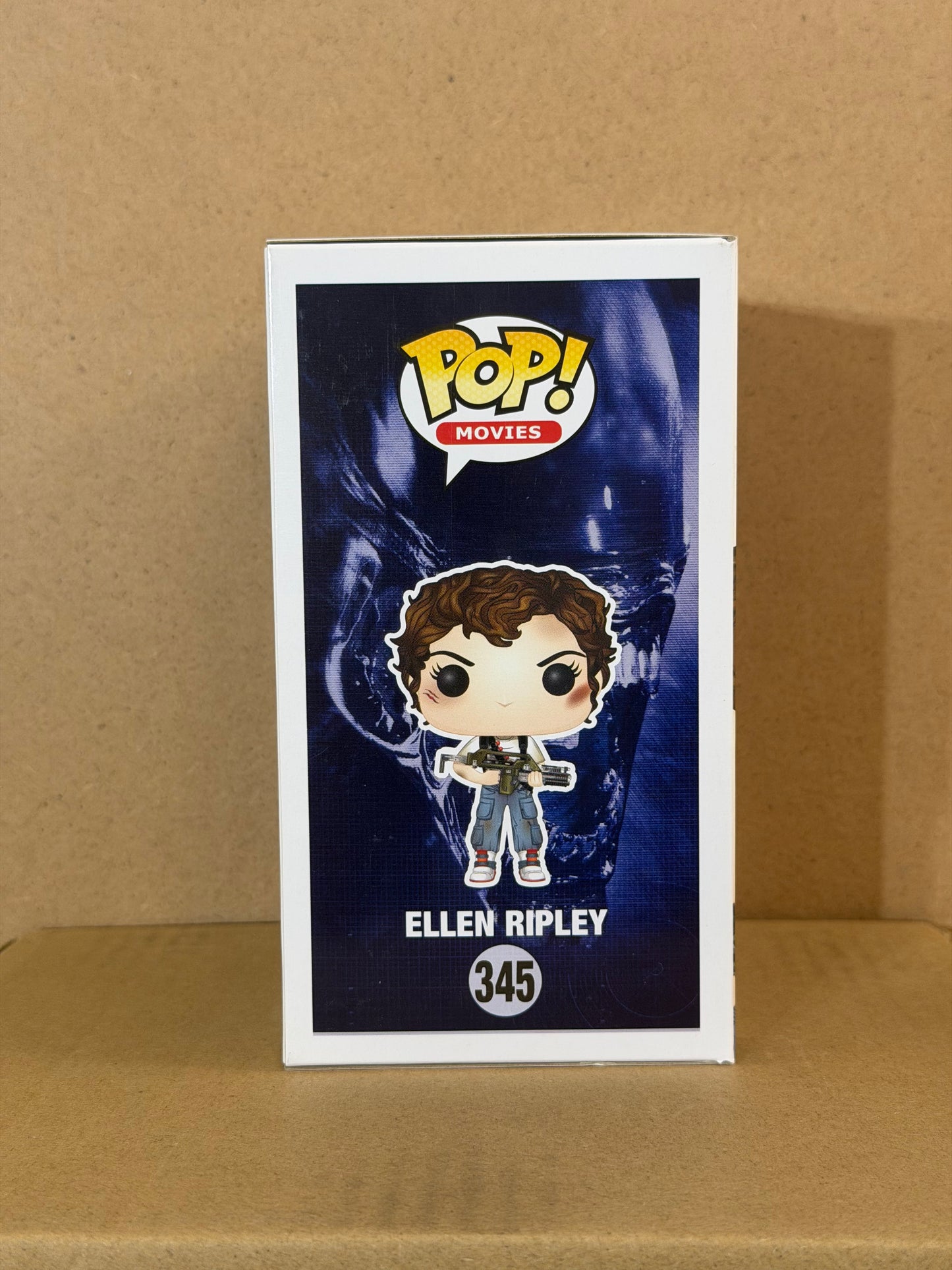 Funko Pop! Movies Aliens Ellen Ripley Signed Sigourney Weaver COA #345