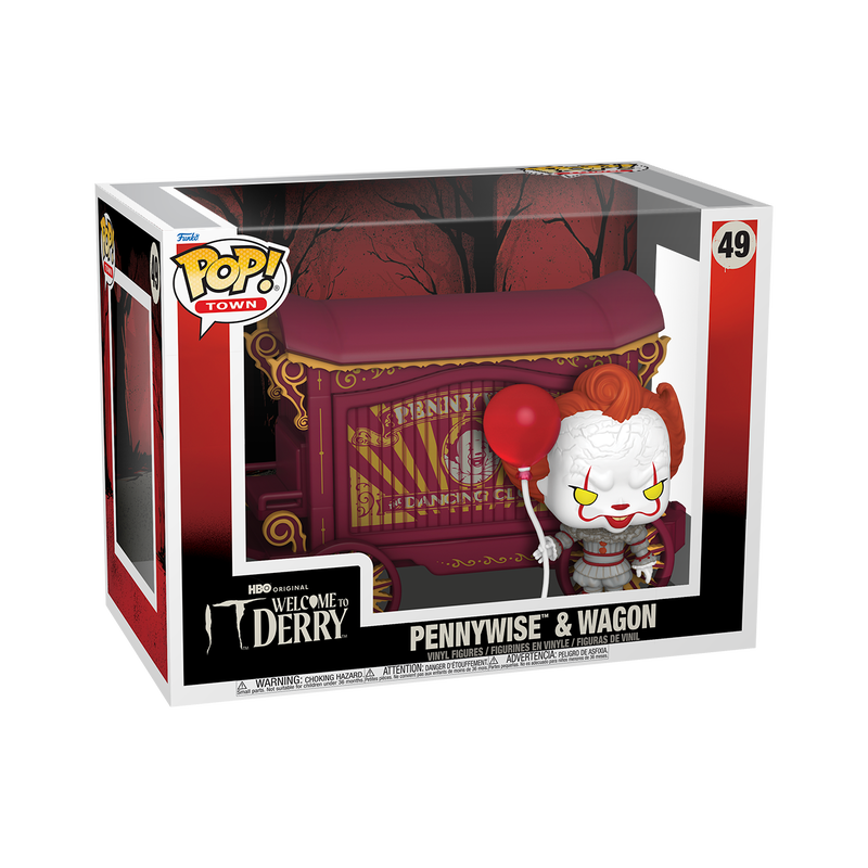 Funko Pop! Town Television IT: Welcome To Derry Pennywise & Wagon #49