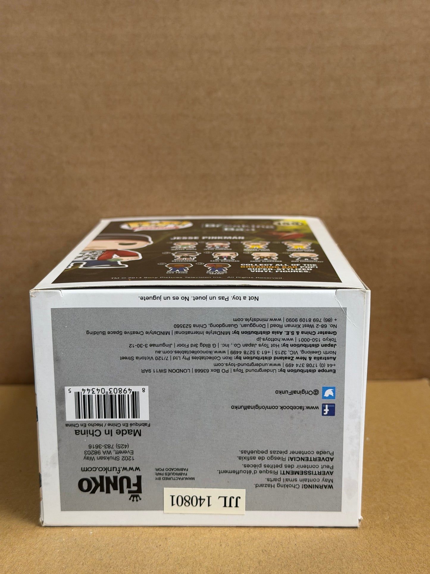 Funko Pop! Television Breaking Bad Jesse Pinkman Signed Aaron Paul COA #159