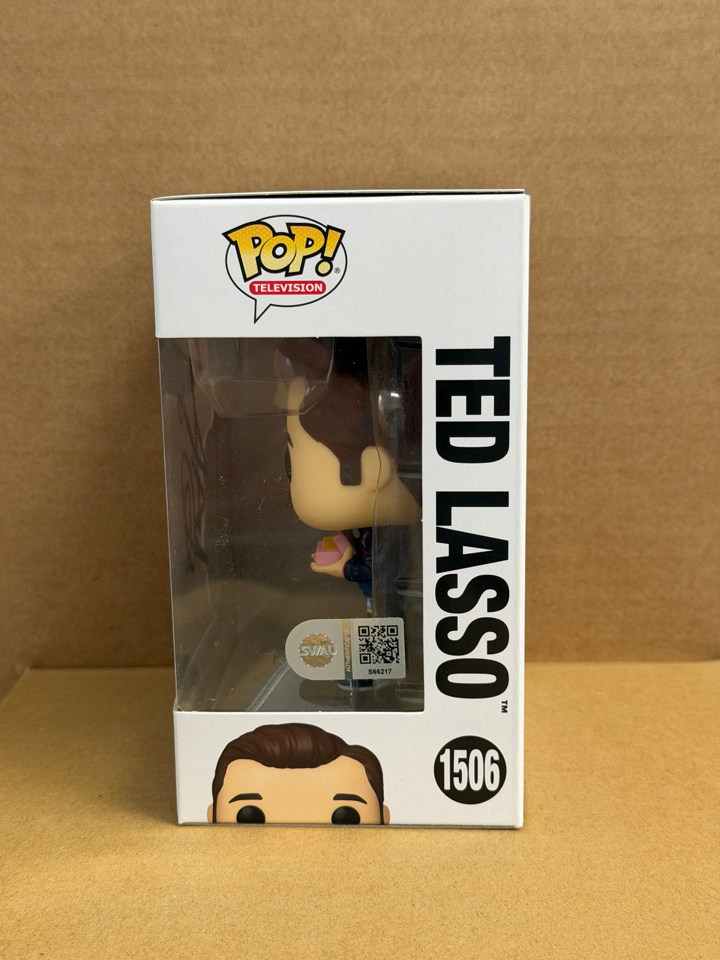 Funko Pop! Television Ted Lasso Signed Jason Sudeikis COA #1506 WS