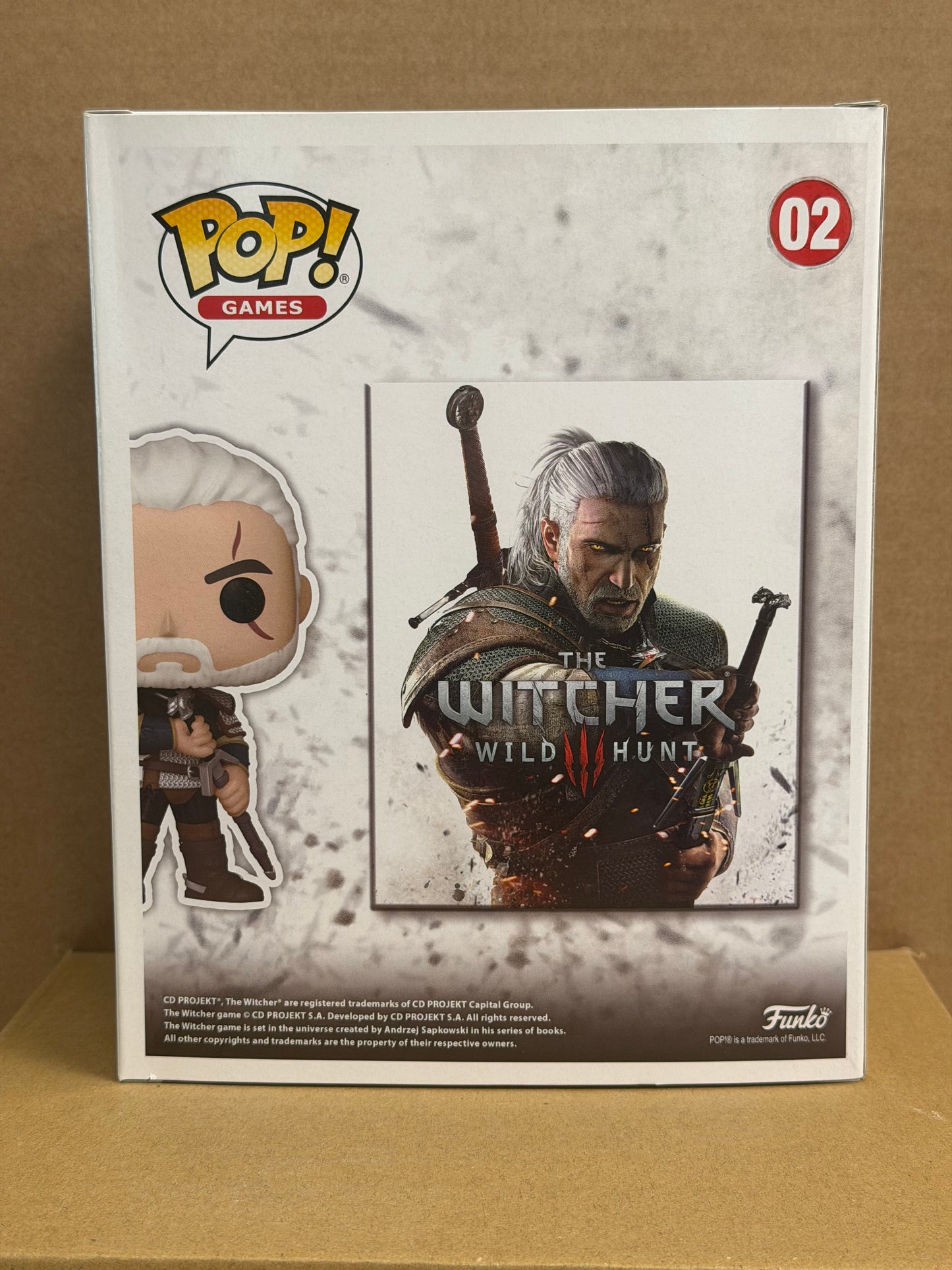 Funko Pop! Games The Witcher Wild Hunt Geralt #02 Game Cover SE