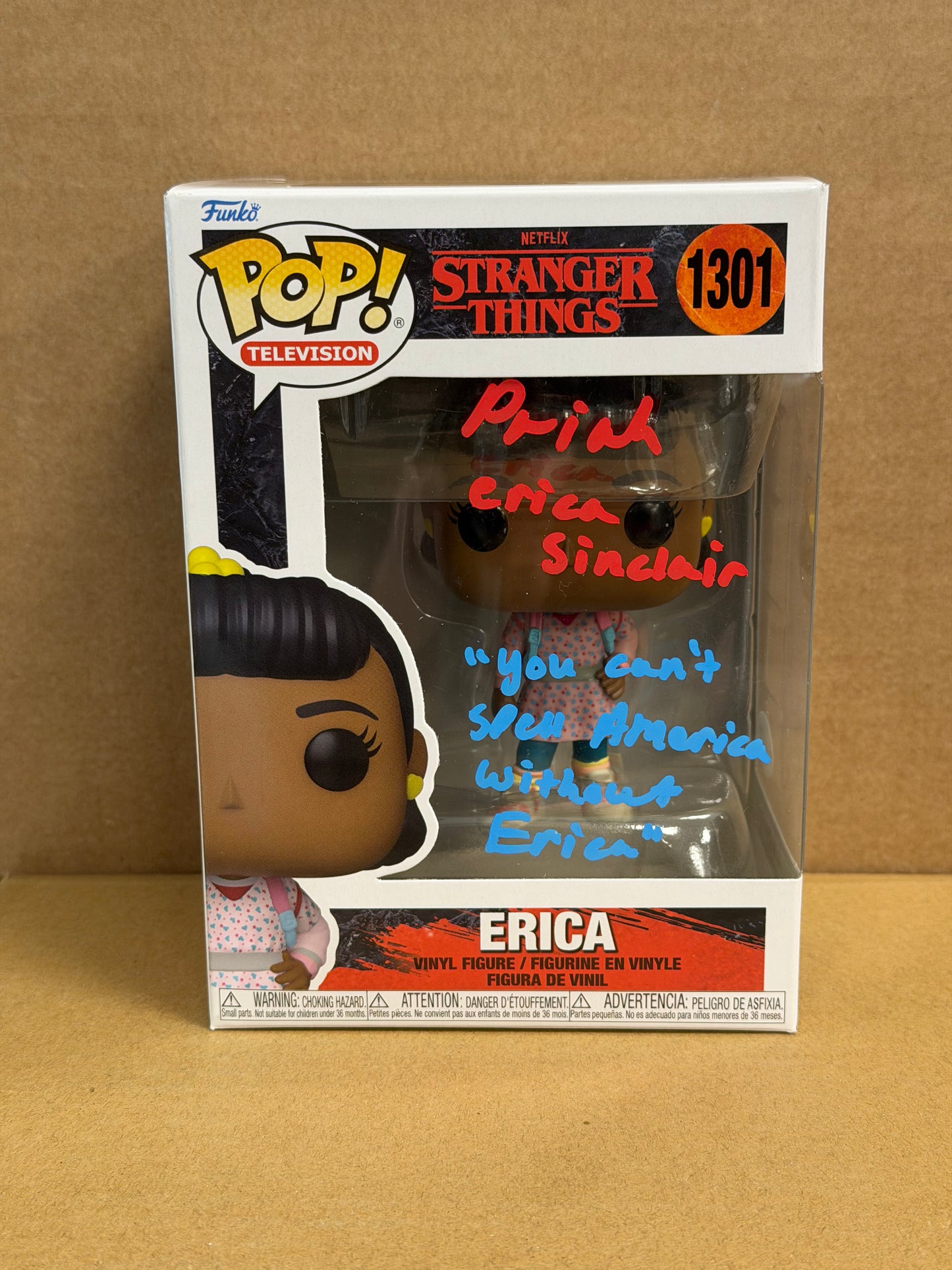 Funko Pop! Television Stranger Things Erica Signed Priah Ferguson COA #1301