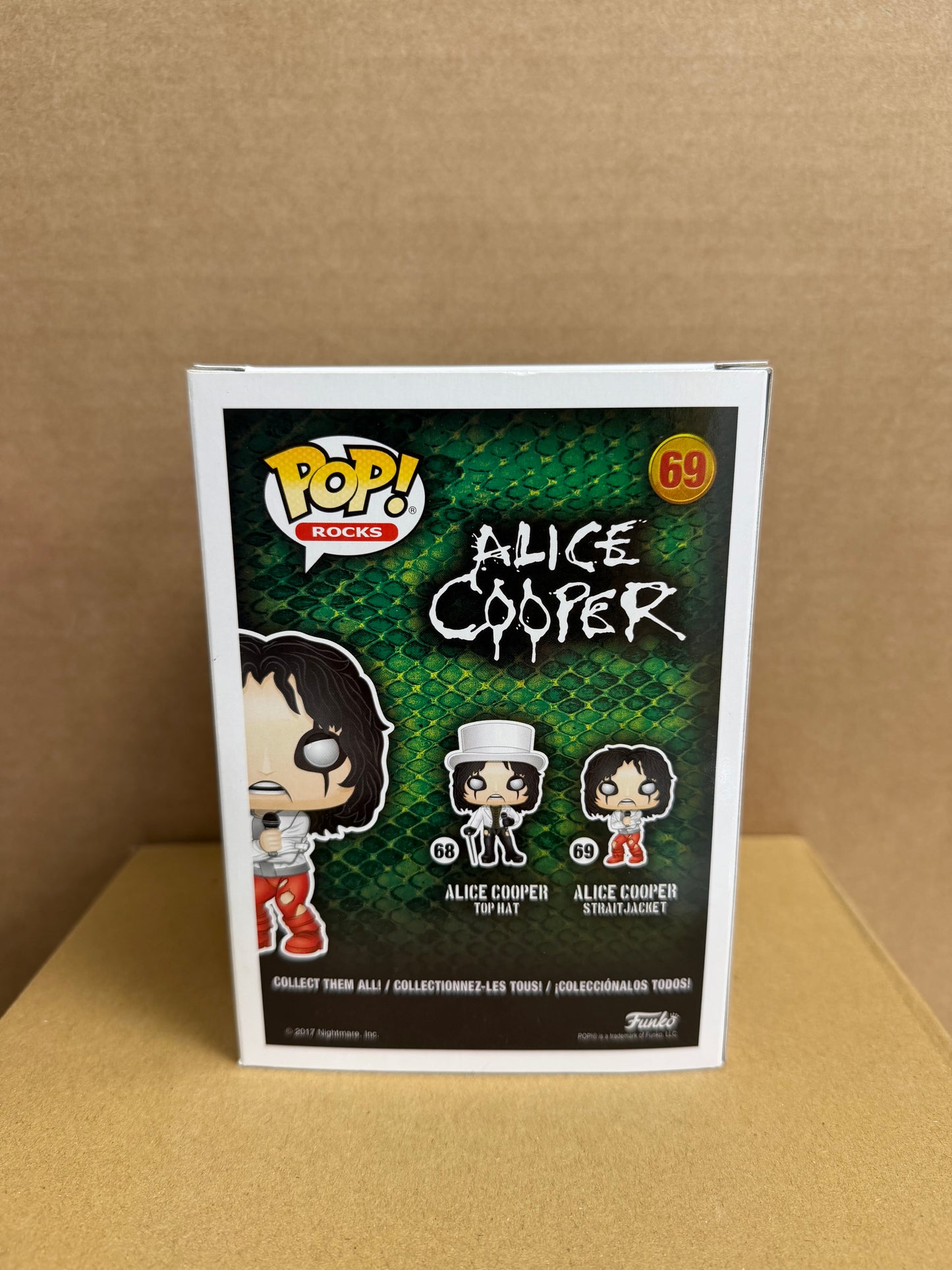 Funko Pop! Rocks Alice Cooper Signed COA #69 WS