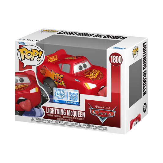Funko Pop! Disney Pixar Cars Lightning McQueen #1800 Free Protector