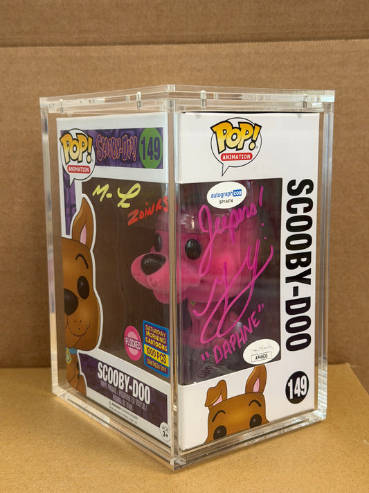 Funko Pop! Animation Scooby Doo #149 1000pcs Signed M.Lillard/Grey DeLisle COA