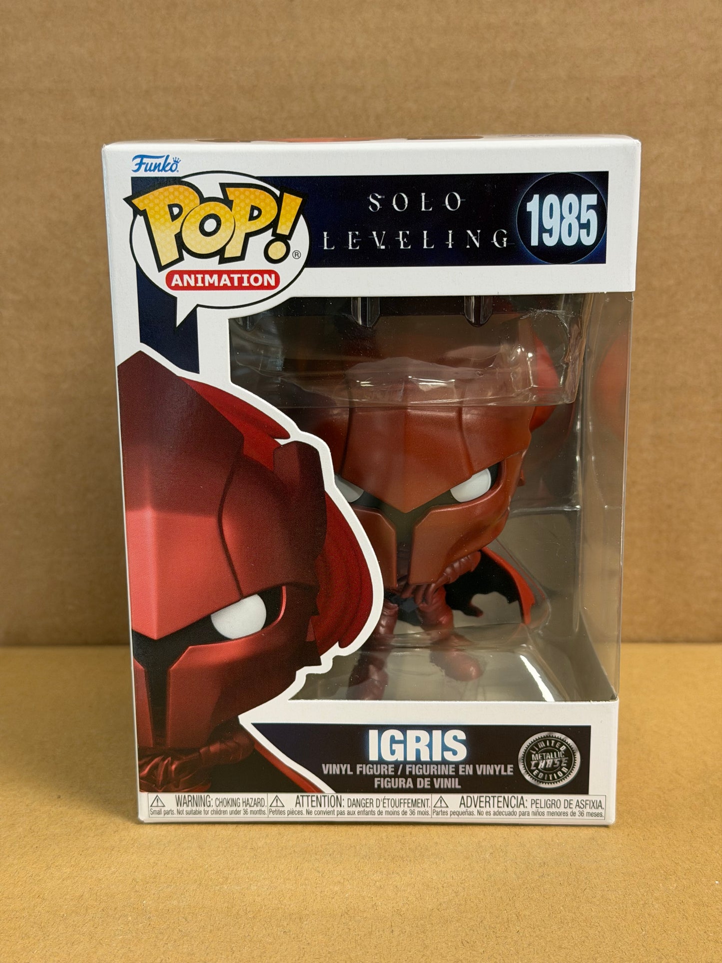 Funko Pop! Anime Solo Levelling Igris CHASE #1985 Free Protector