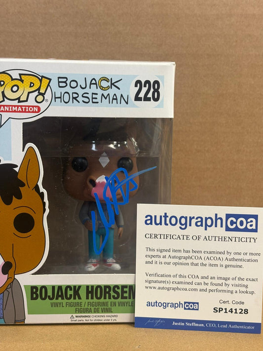 Funko Pop! Animation Bojack Horseman Signed Will Arnett COA #228 WS