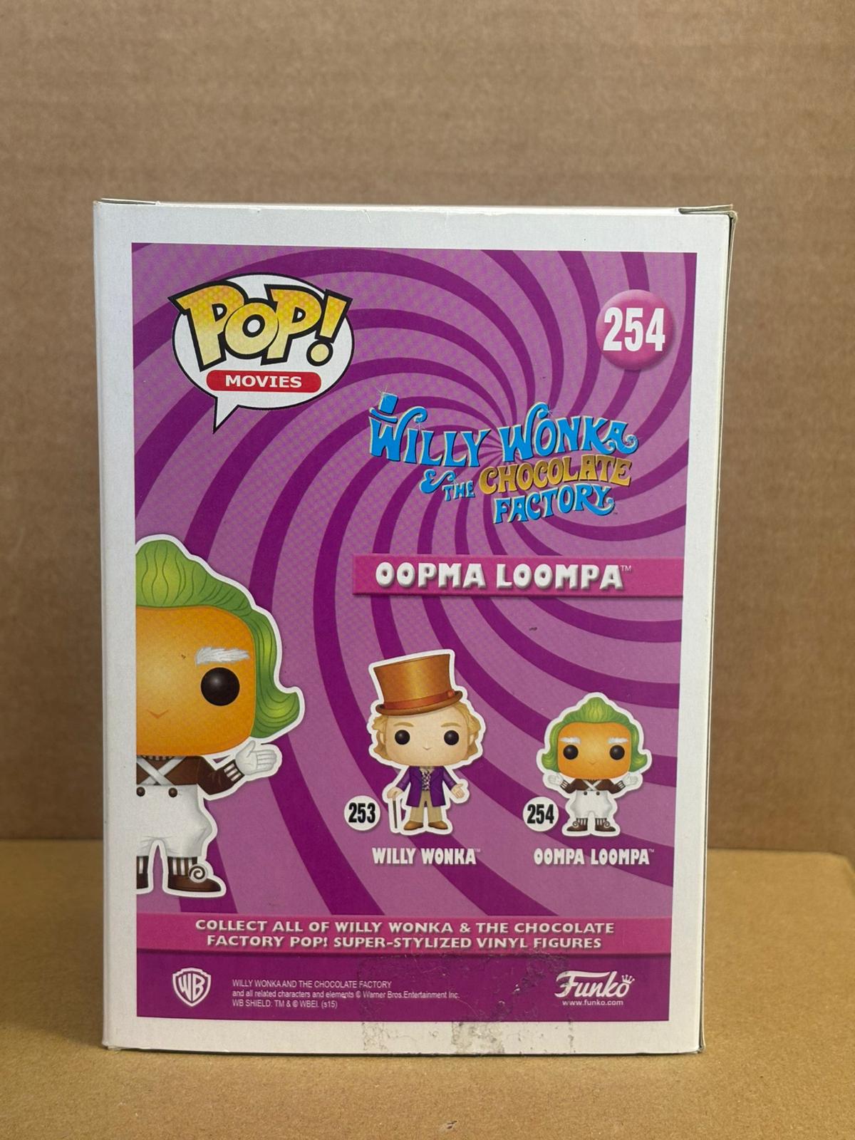 Funko Pop! Movies Willy Wonka Oompa Loompa Signed Hugh Grant COA #254 WS