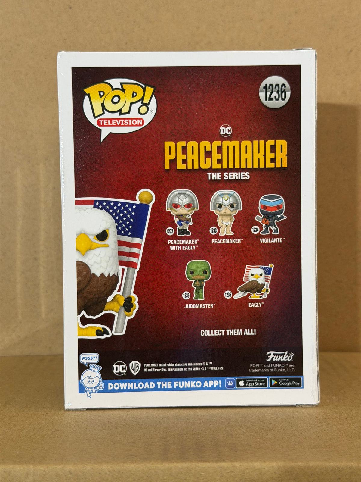 Funko Pop! Television Peacemaker Eagly #1236 Flocked Special Edition