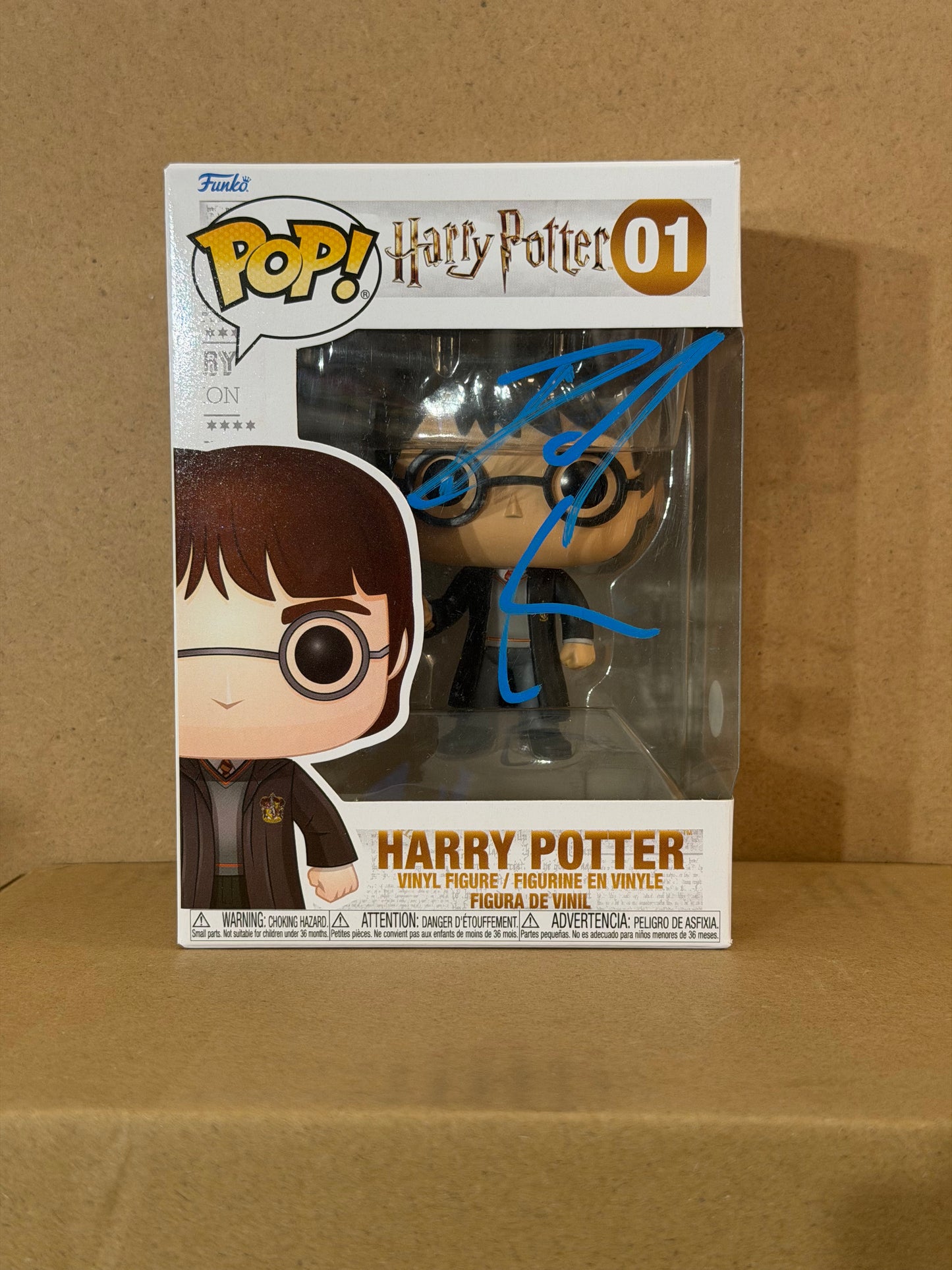 Funko Pop! Harry Potter Signed Daniel Radcliffe COA #01 Free Magnetic Stack