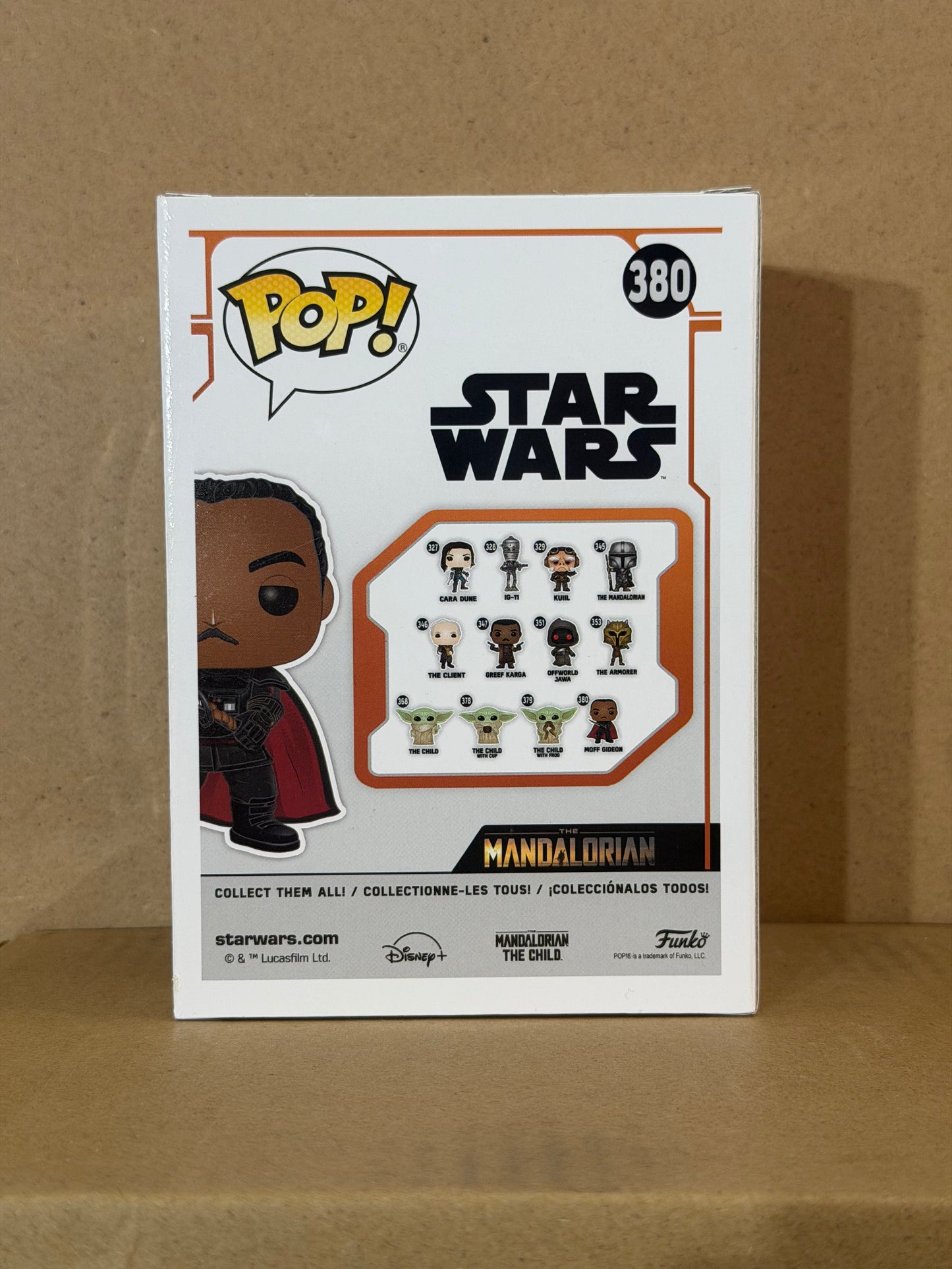 Funko Pop! Star Wars Moff Gideon Signed Giancarlo Esposito COA #380