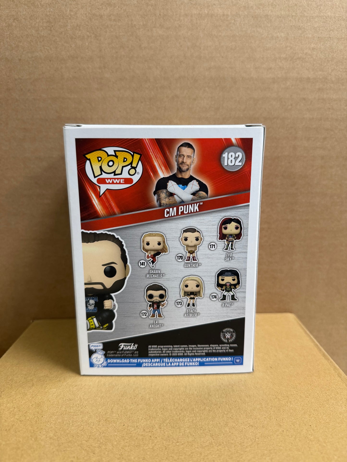 Funko Pop! WWE CM Punk Signed COA #182 WS