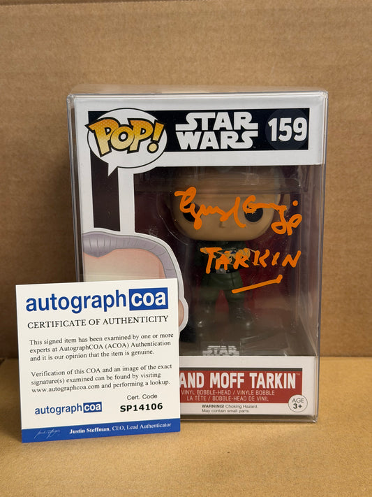 Funko Pop! Star Wars Grand Moff Tarkin Signed Guy Henry COA #159 ‘Tarkin’