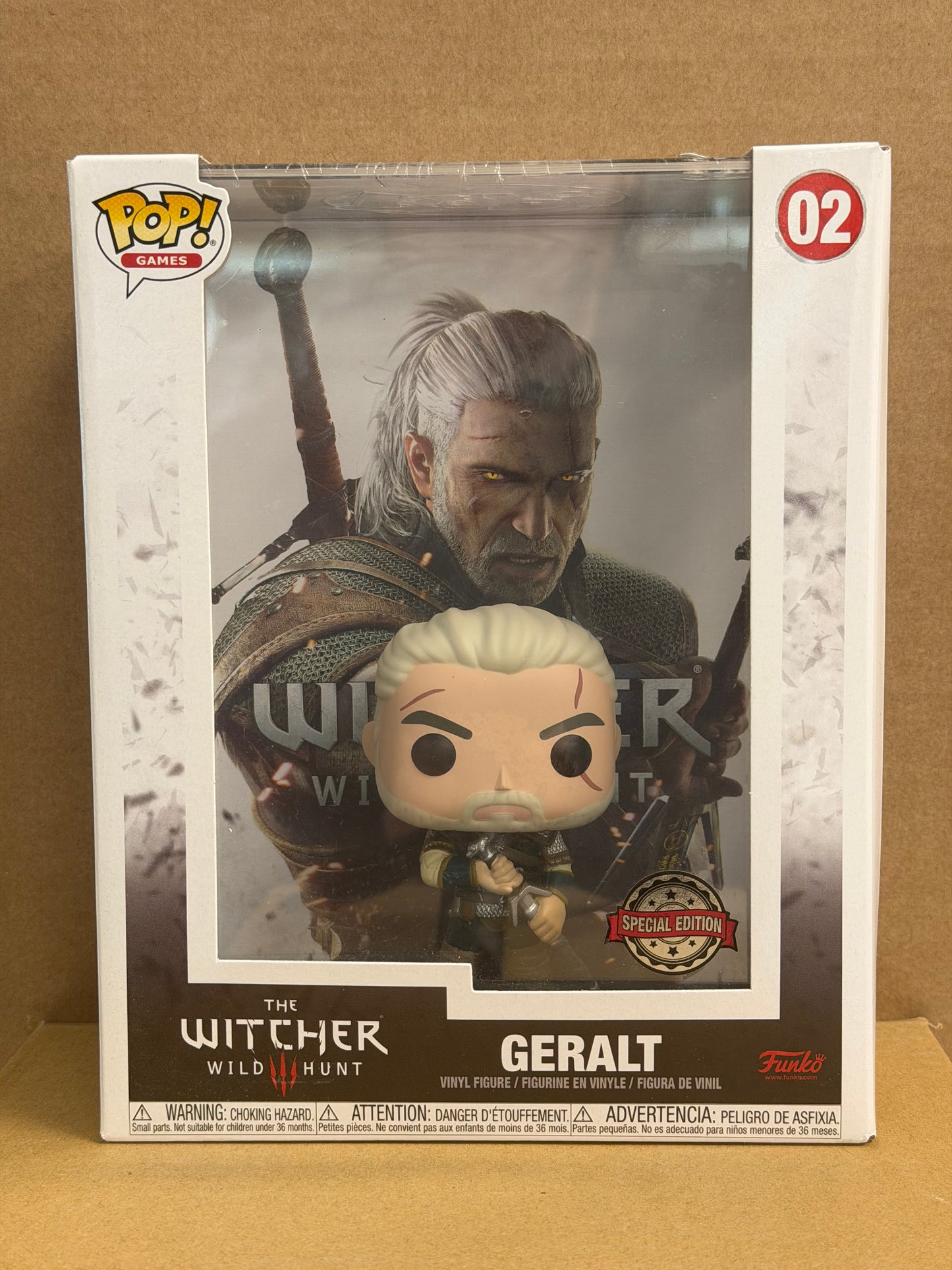 Funko Pop! Games The Witcher Wild Hunt Geralt #02 Game Cover SE