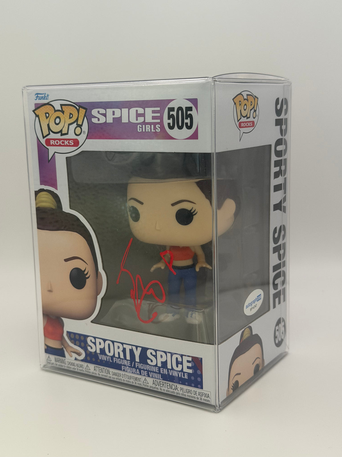 Funko Pop! Rocks Spice Girls Sporty Spice Signed Mel C COA #505
