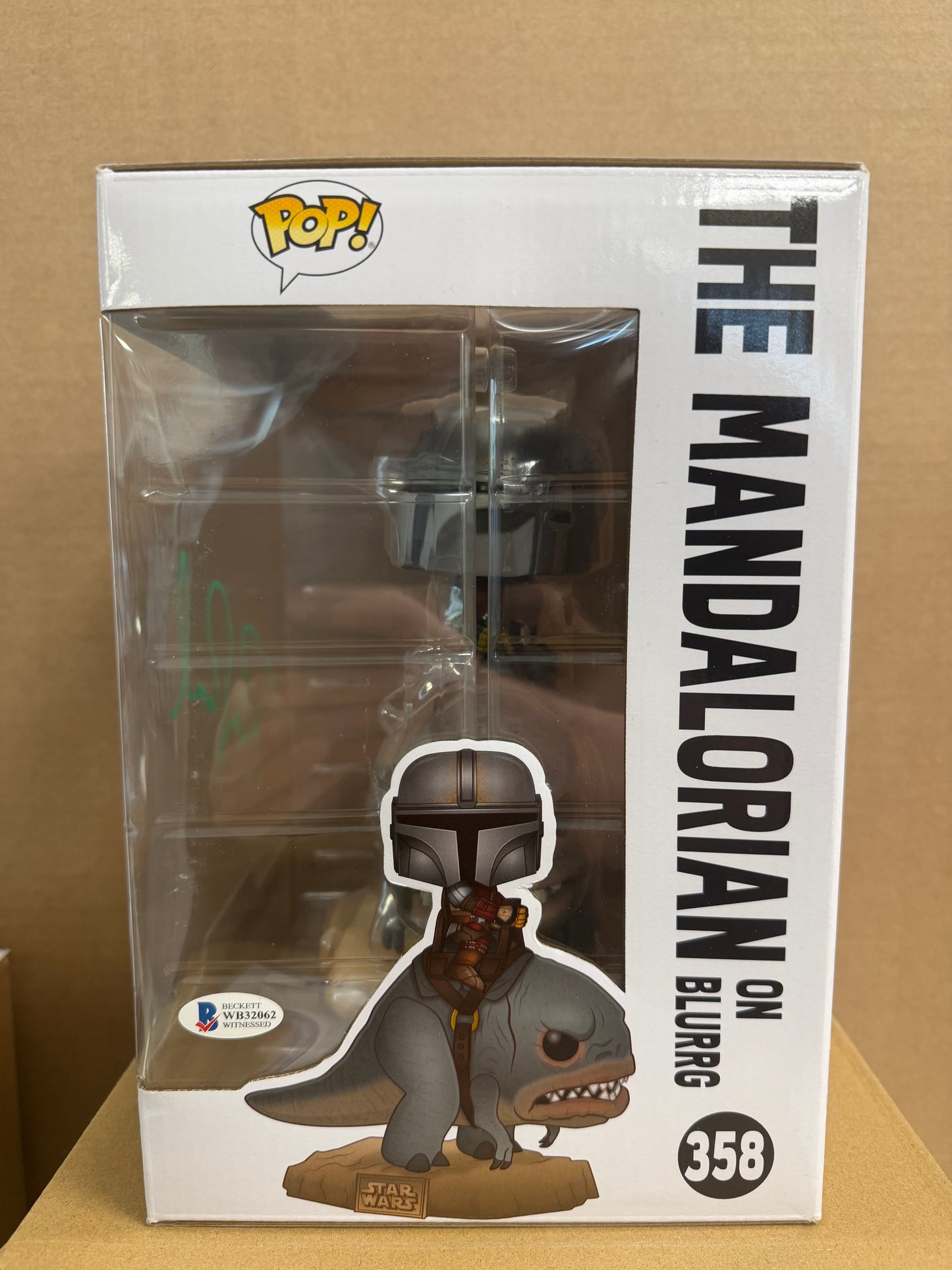 Funko Pop! Star Wars Mandalorian #358 Signed Pedro Pascall COA