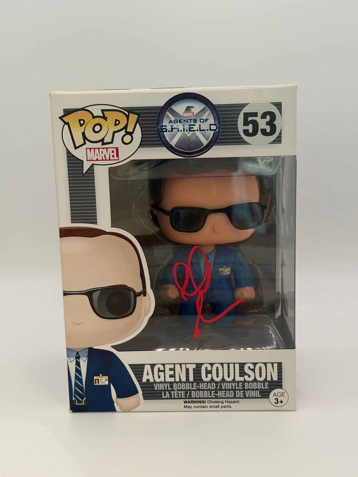 Funko Pop! Marvel Agents Of S.H.E.I.L.D Agent Coulson Signed Clark Gregg COA #53