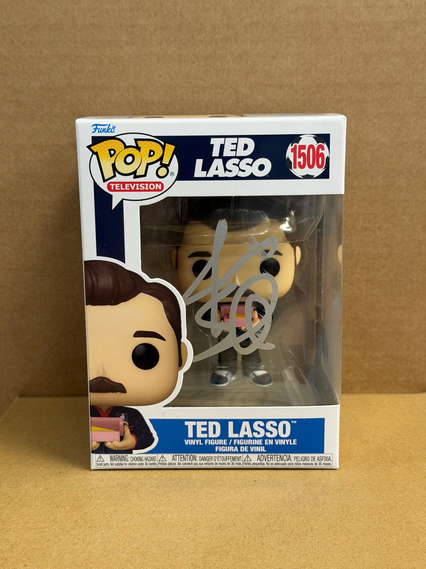 Funko Pop! Television Ted Lasso Signed Jason Sudeikis COA #1506 WS
