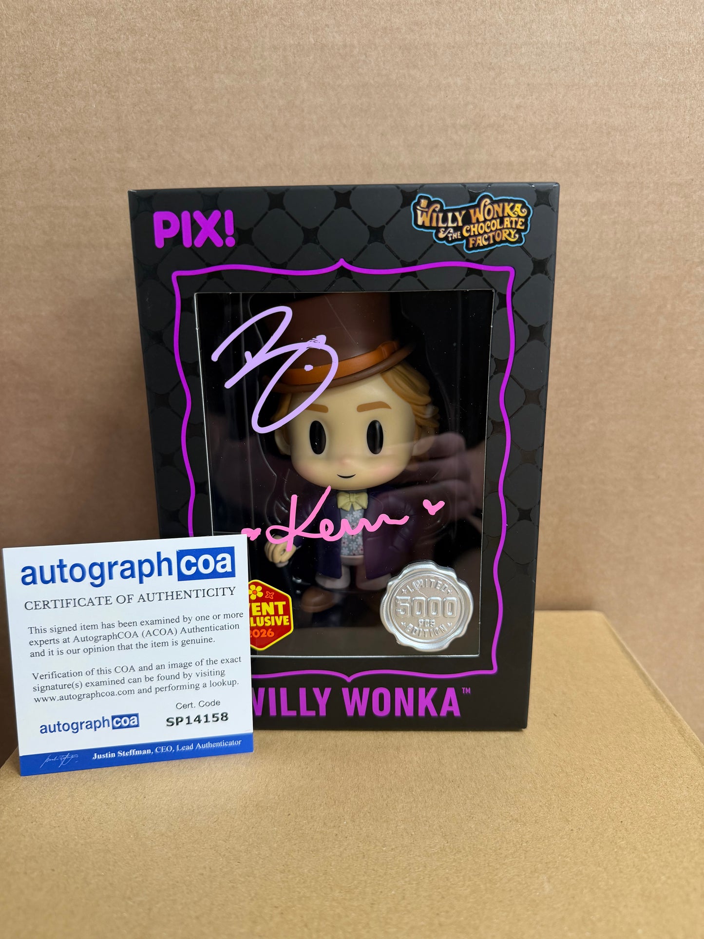 Thrilljoy Pix! Willy Wonka Event Exclusive Signed Brian Marriott (Creator) & Karrisa Marston