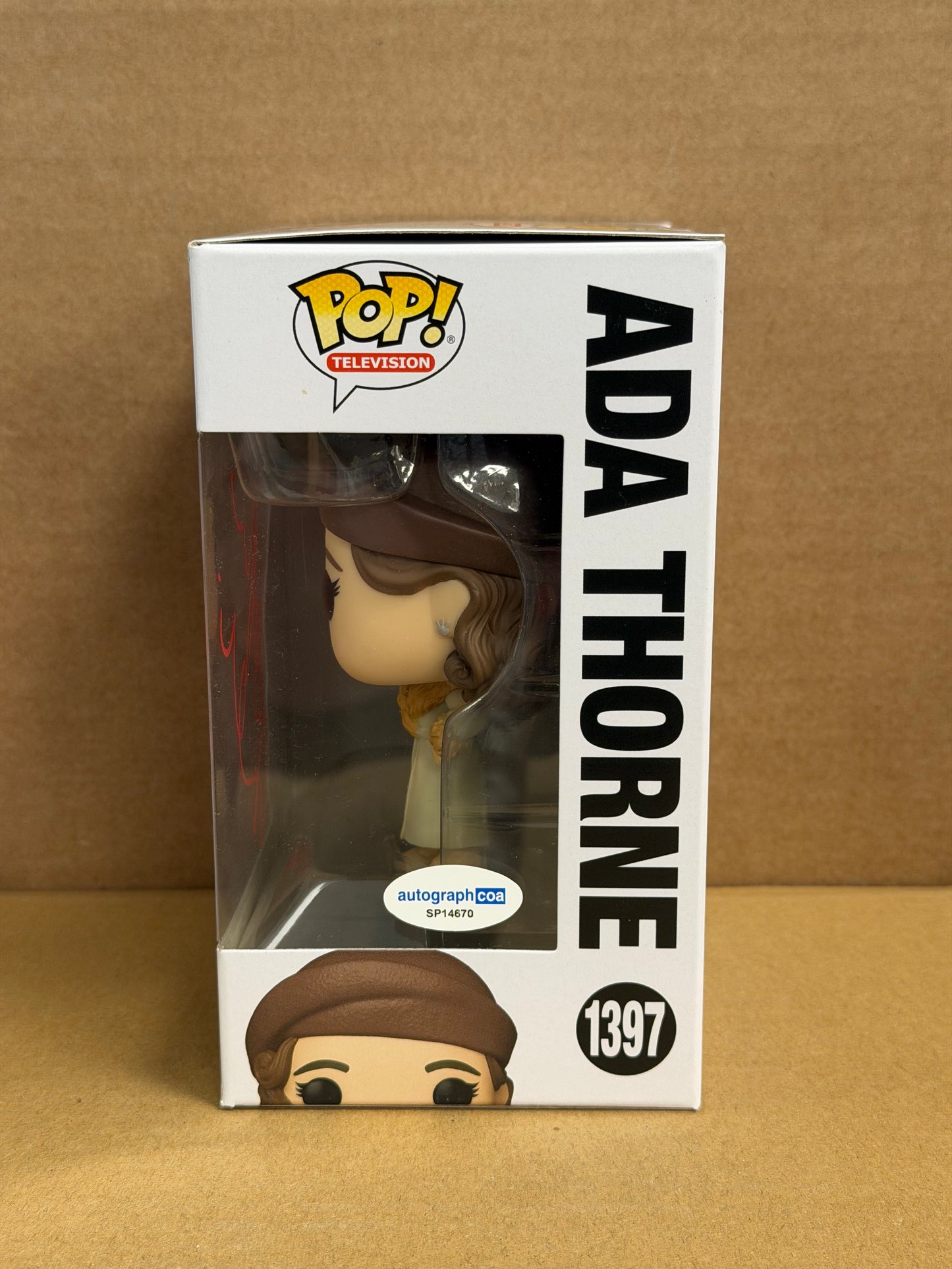 Funko Pop! Television Peaky Blinders Ada Thorne Signed Sophie Rundle COA #1397 BOX DAMAGE
