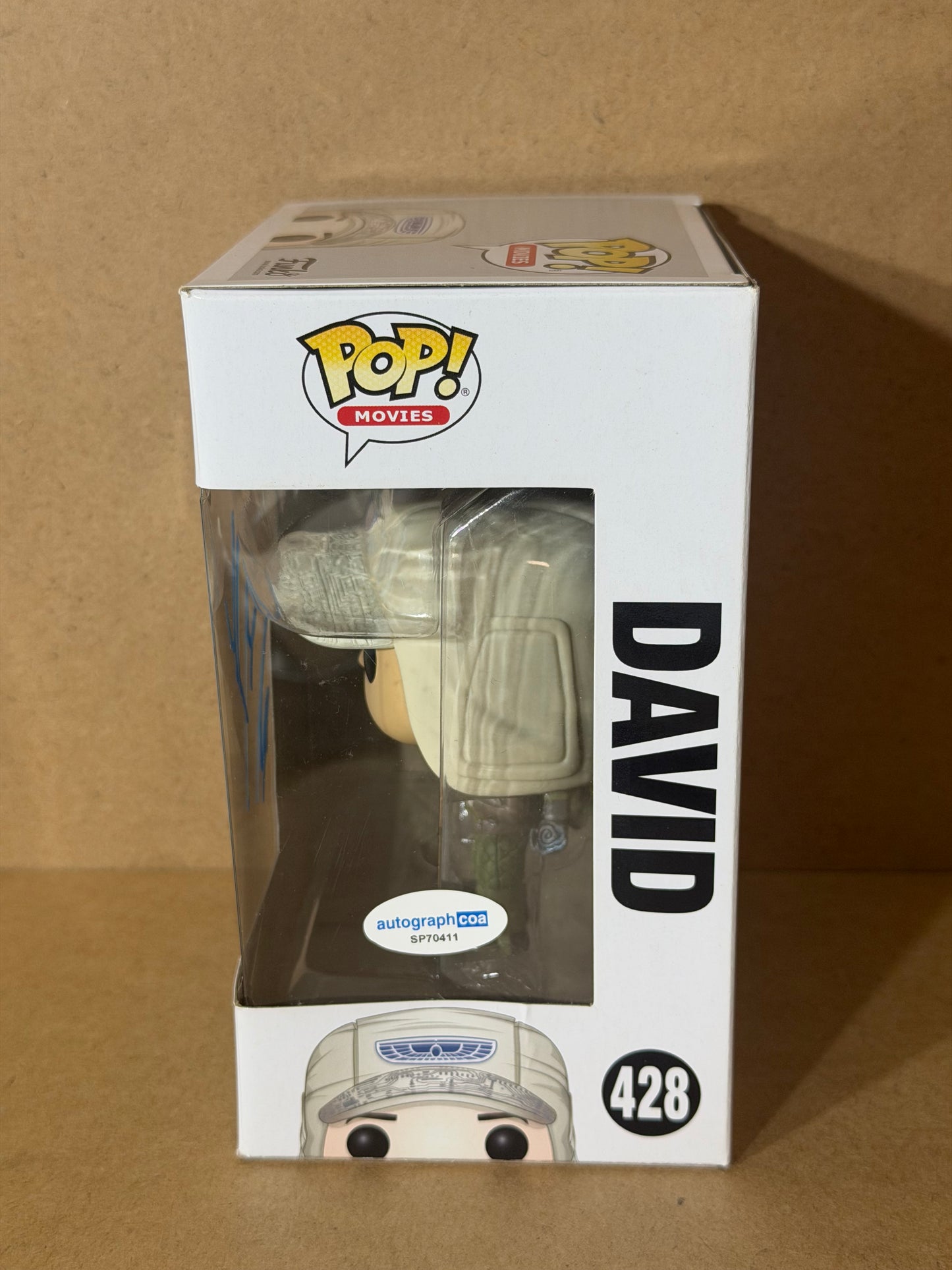 Funko Pop! Movies Alien David Signed Michael Fassbender COA #428 Free Protector