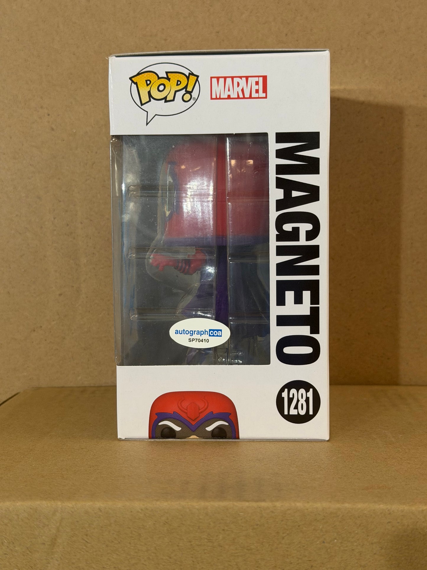 Funko Pop! Marvel X-Men Magneto Signed Michael Fassbender COA #1281