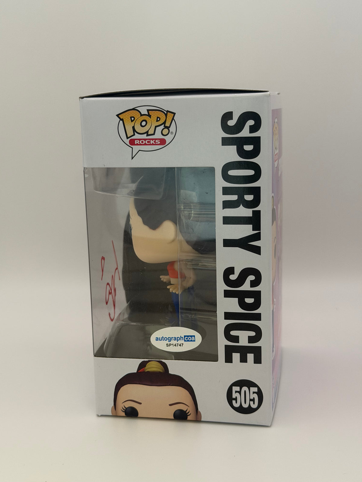 Funko Pop! Rocks Spice Girls Sporty Spice Signed Mel C COA #505