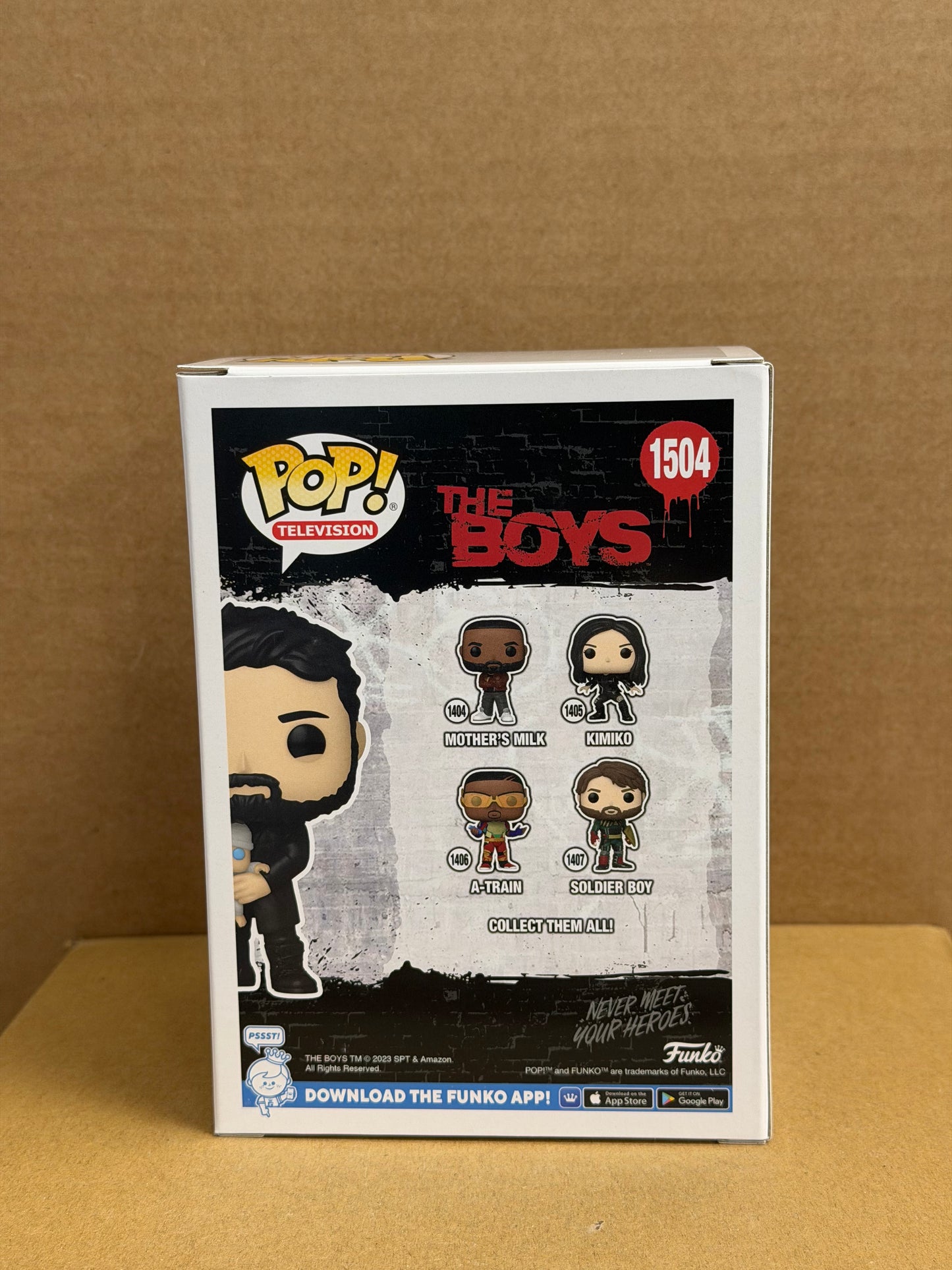 Funko Pop! Television The Boys Billy Butcher Signed Karl Urban COA #1504 WS