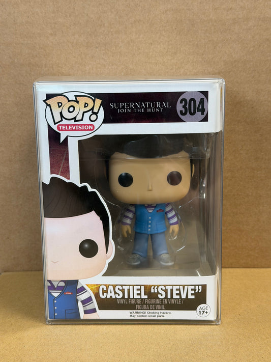 Funko Pop! Television Supernatural Castiel “Steve” #304 Slight Front Faded