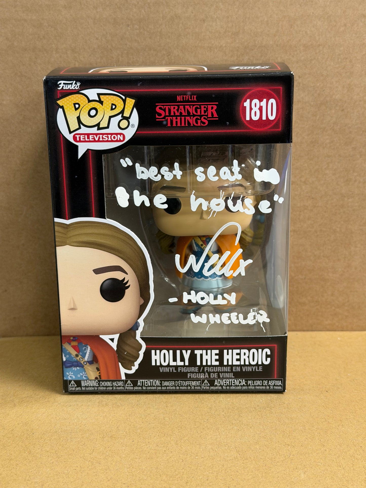 Funko Pop! Television Stranger Things Holly The Heroic Signed Nell Fisher COA #1810