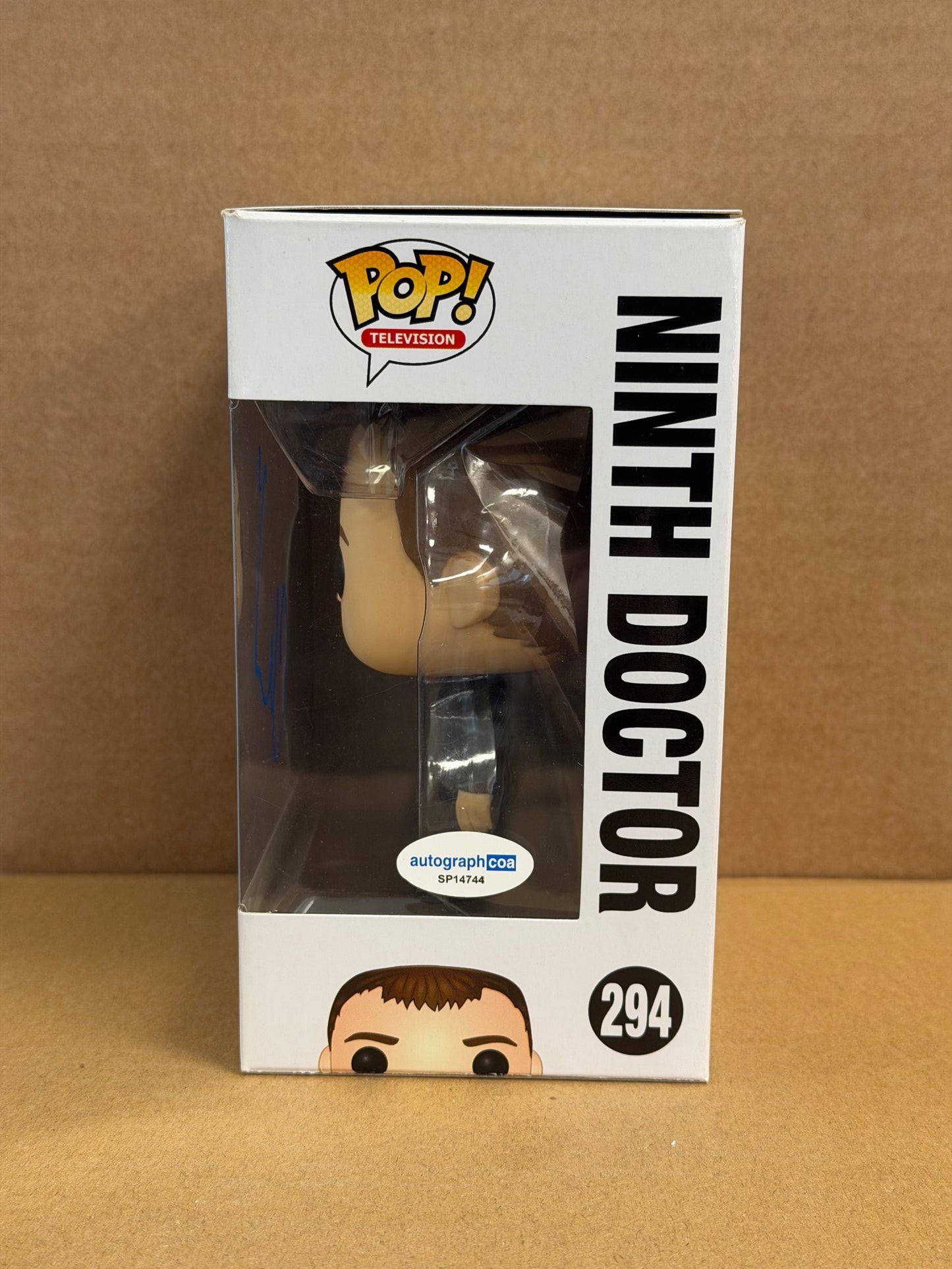 Funko Pop! Television Doctor Who Ninth Doctor Signed Christopher Eccleston COA #294