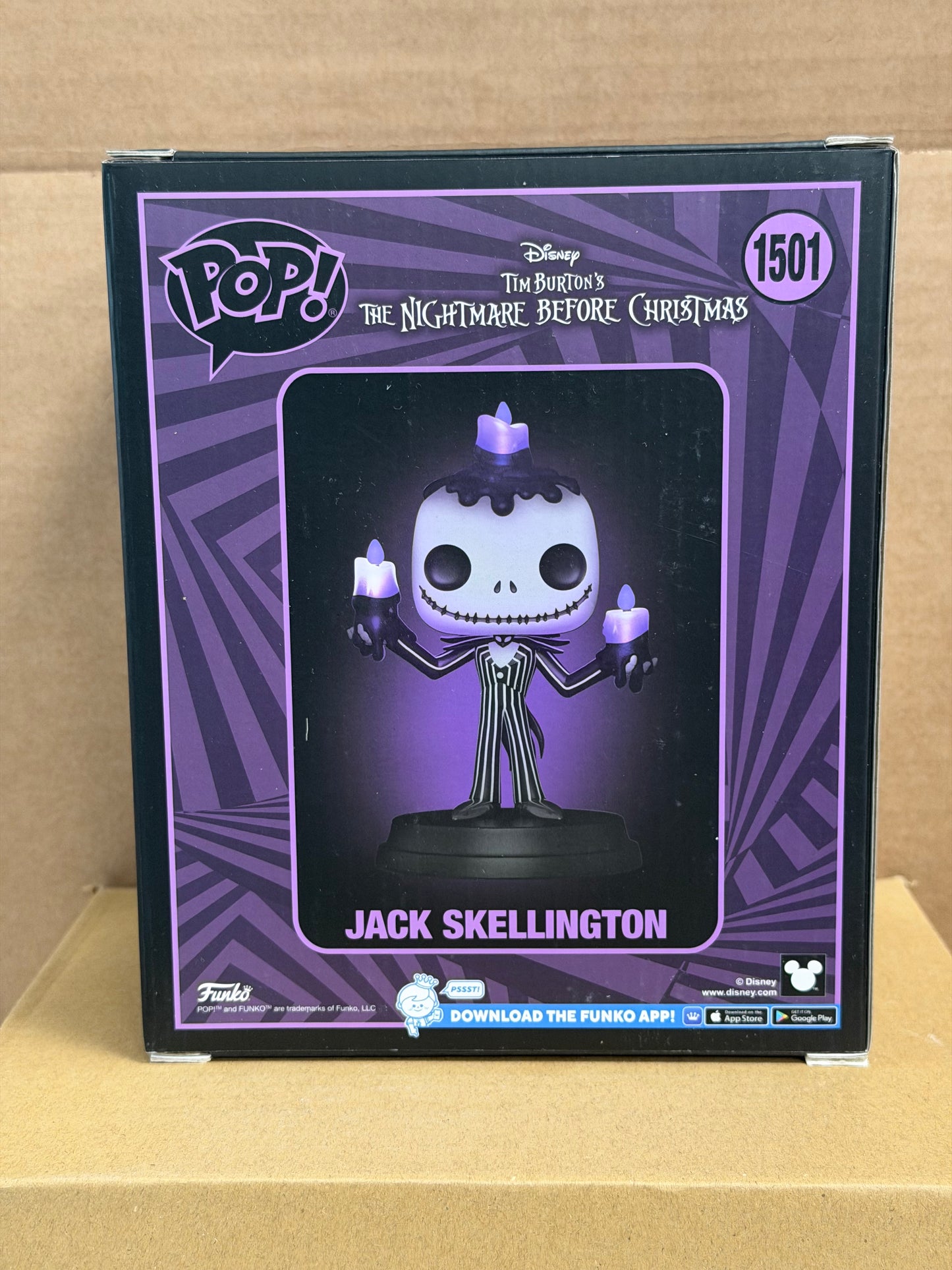Funko Pop! Disney Jack Skellington Signed Chris Sarandon COA #1501 ‘Jack’