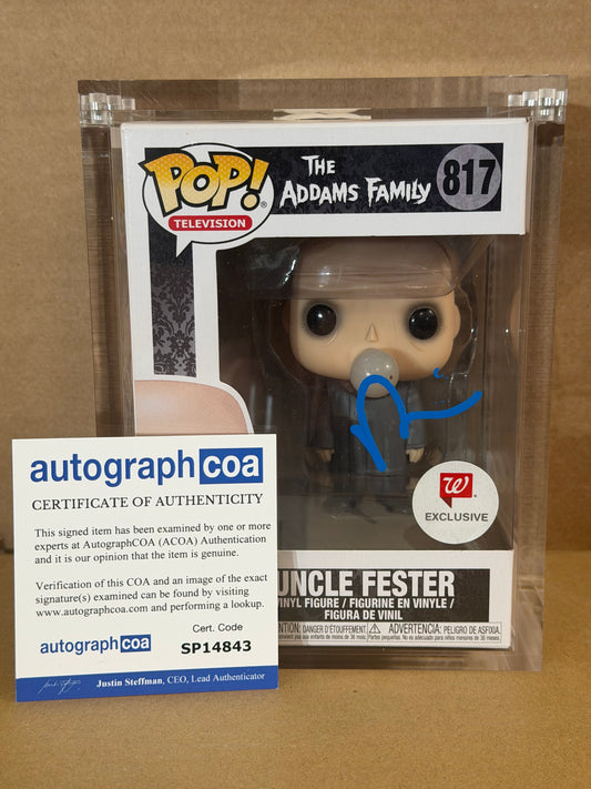 Funko Pop! Television The Addams Family Uncle Fester Signed Fred Armisen COA #817