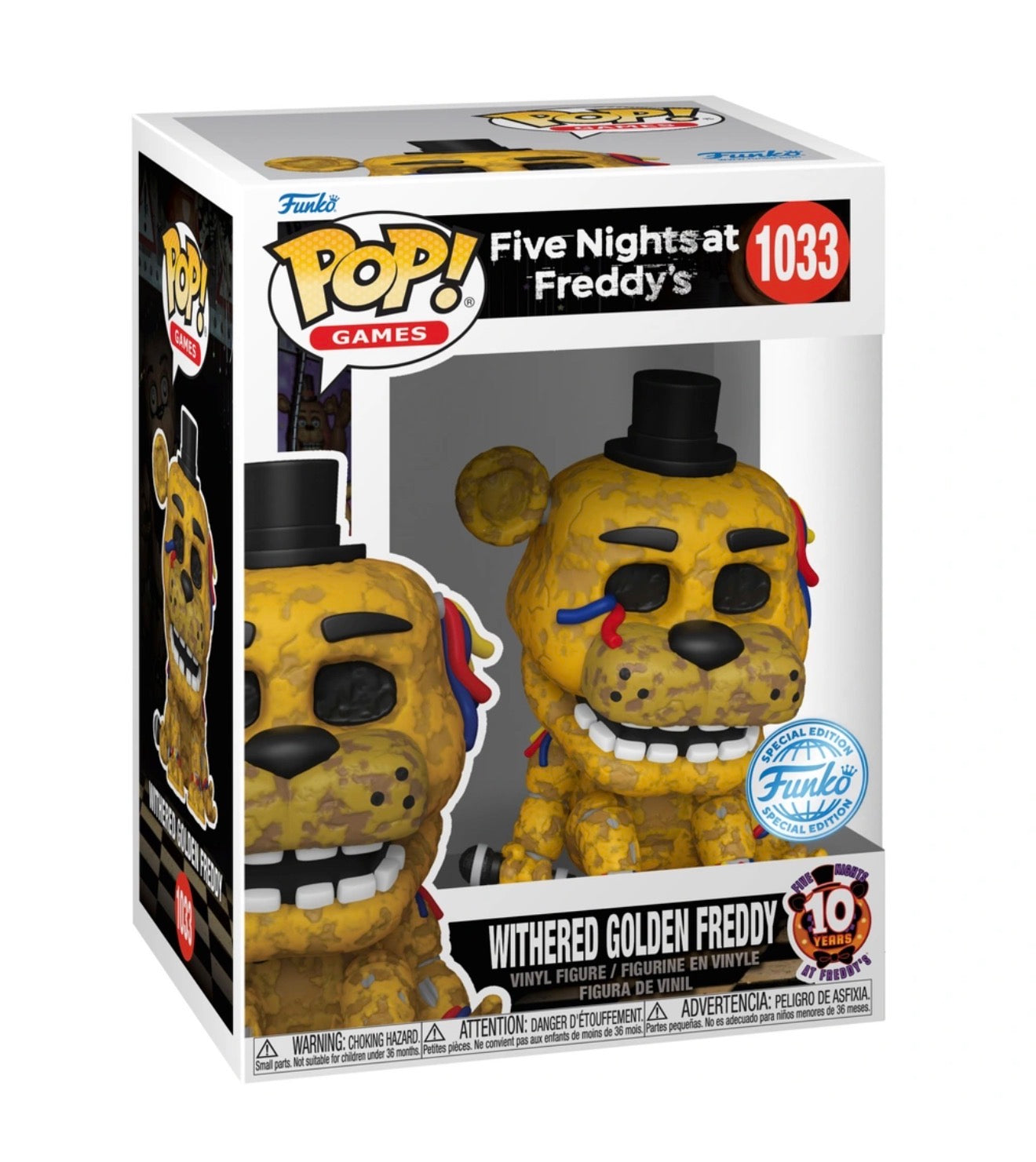 Funko! FNAF Withered Golden Freddy SE