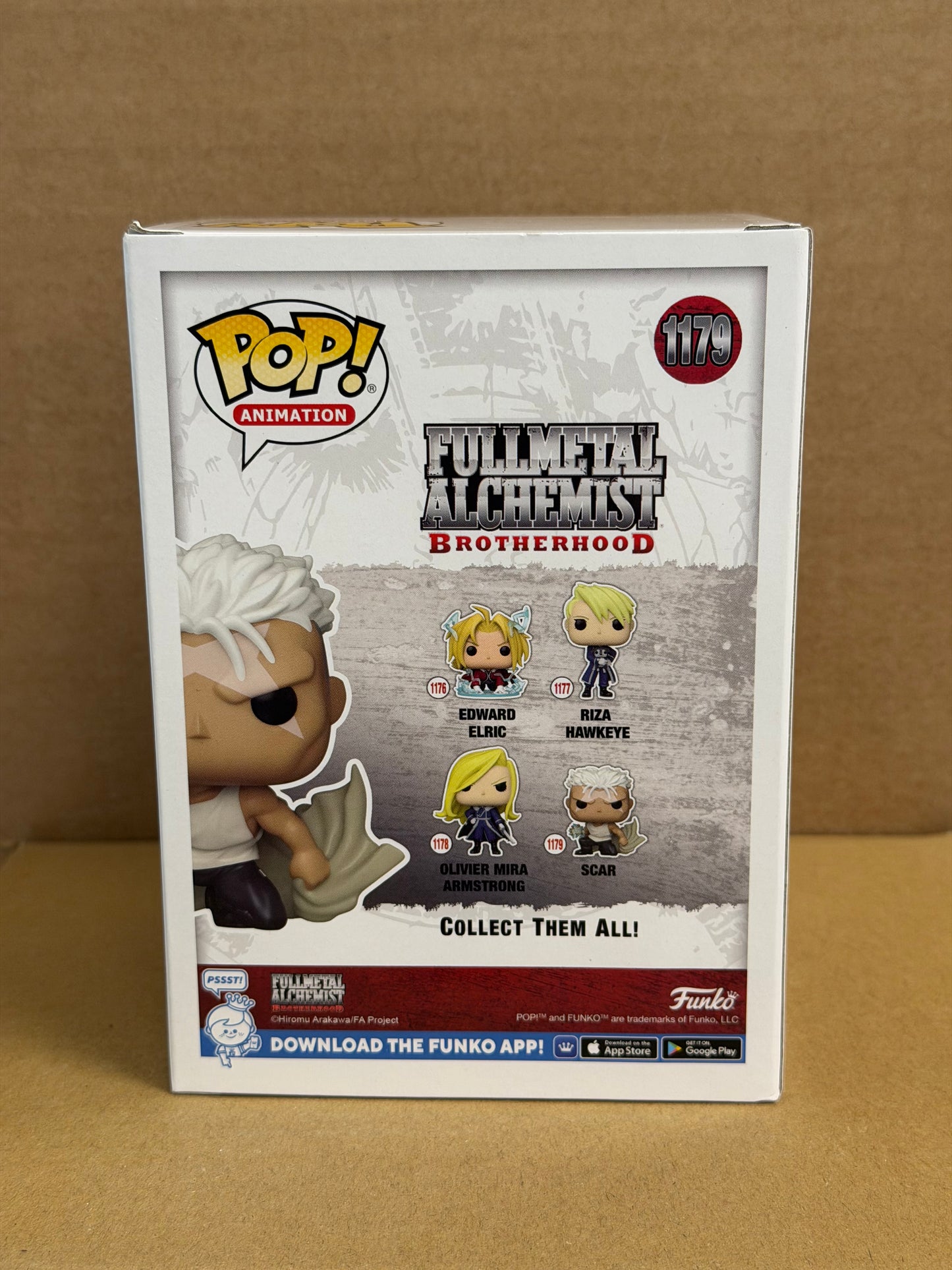 Funko Pop! Anime Full Metal Alchemist Scar Signed Dameon Clarke COA #1179
