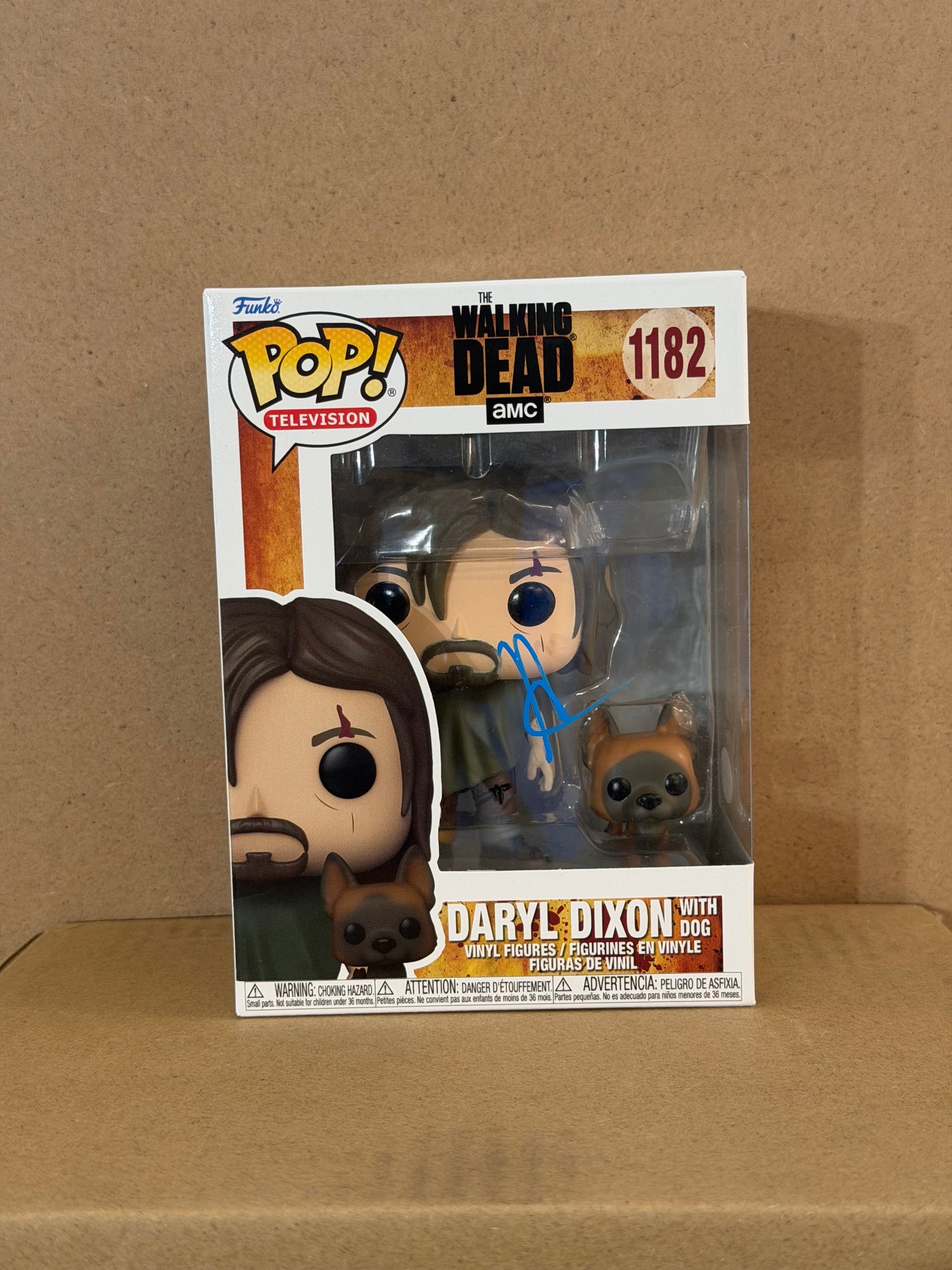Funko Pop! Television The Walking Dead Daryl Dixon Signed Norman Reedus COA #1182