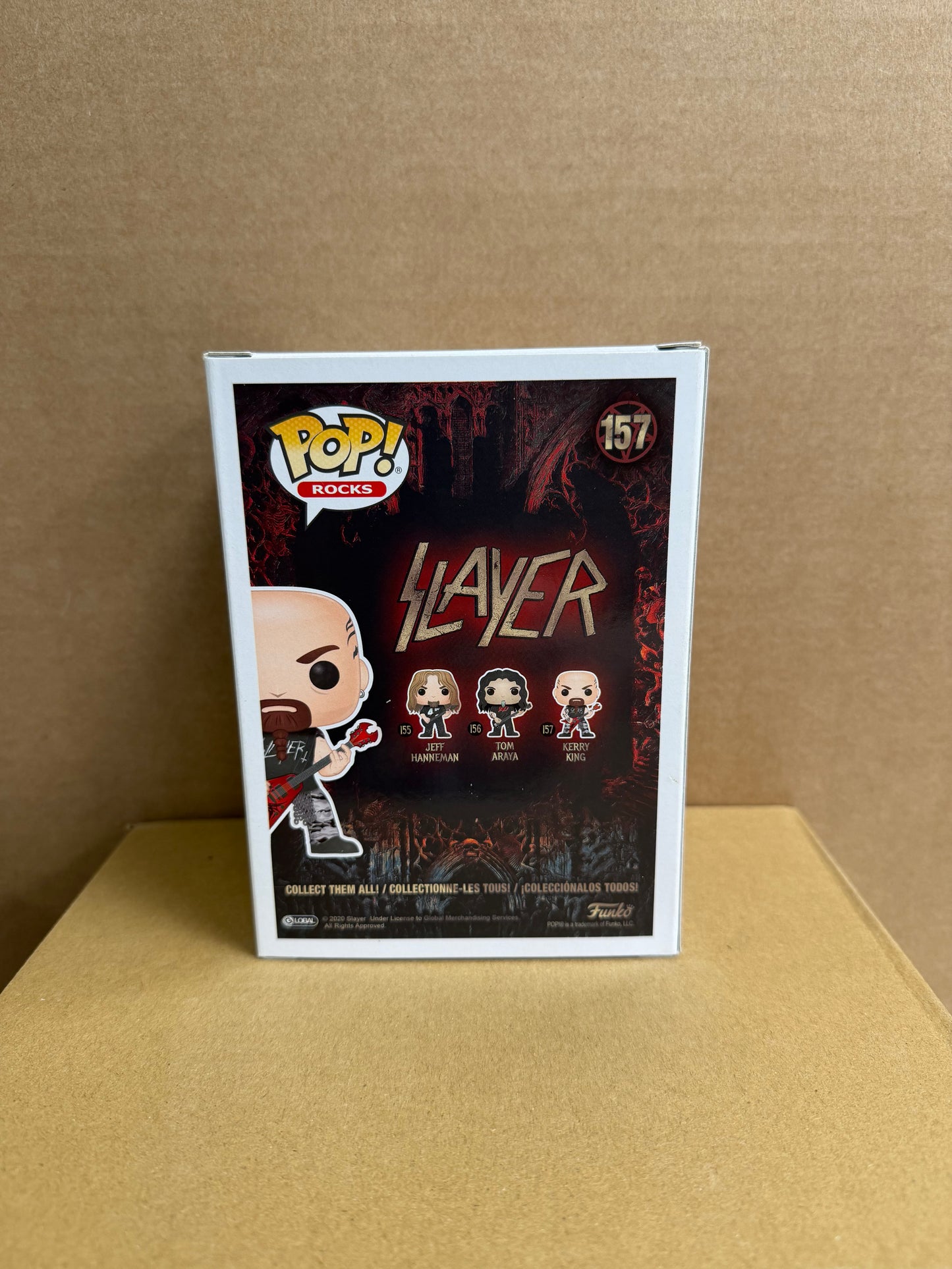 Funko Pop! Rocks Kerry King Signed #157 COA WS