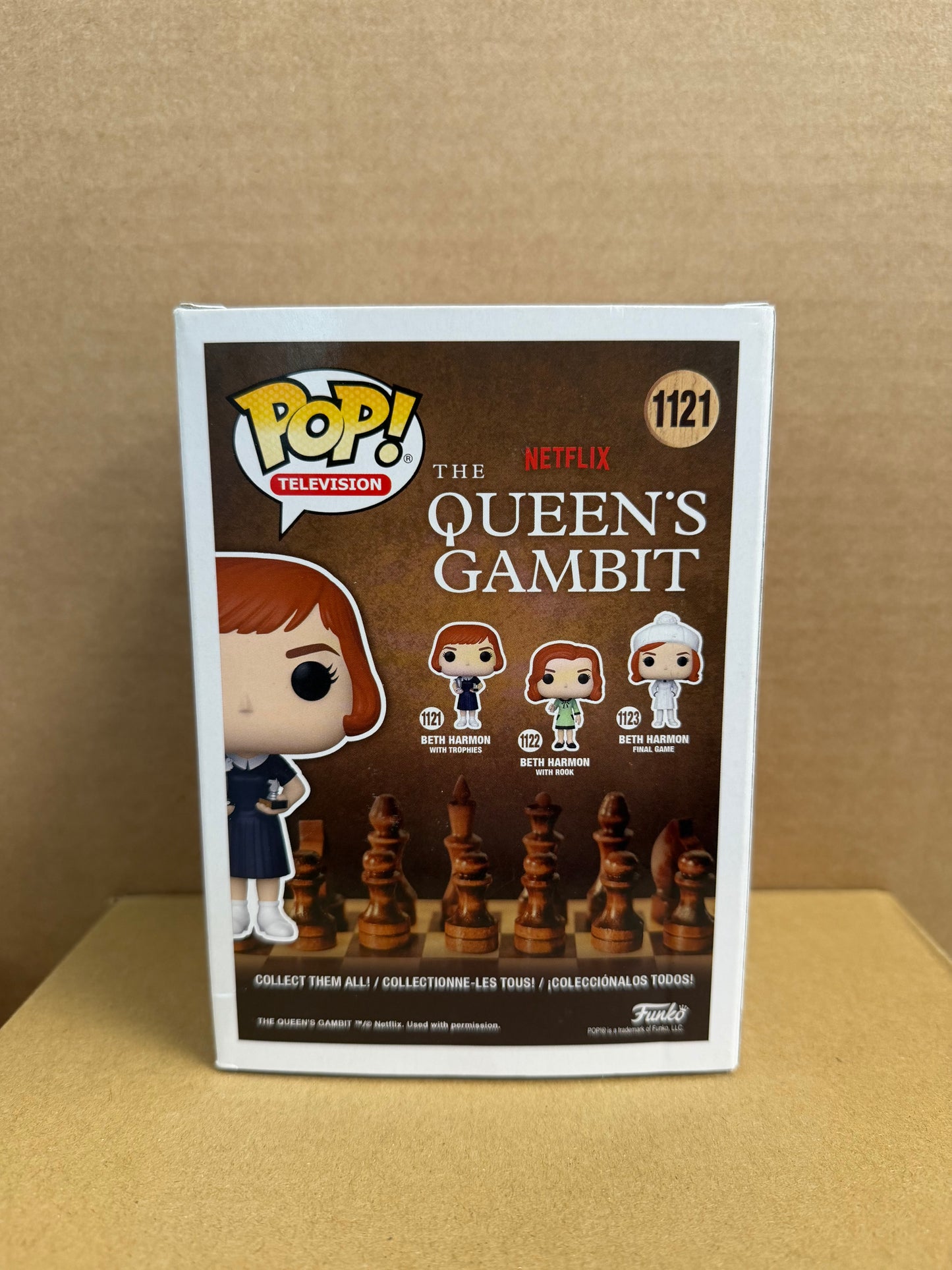 Funko Pop! Television Queens Gambit Beth Harmon Signed Anya Taylor -Joy COA #1121