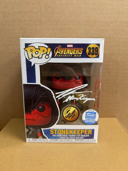 Funko Pop! Marvel Avengers Stonekeeper Signed Ross Marquand COA #339