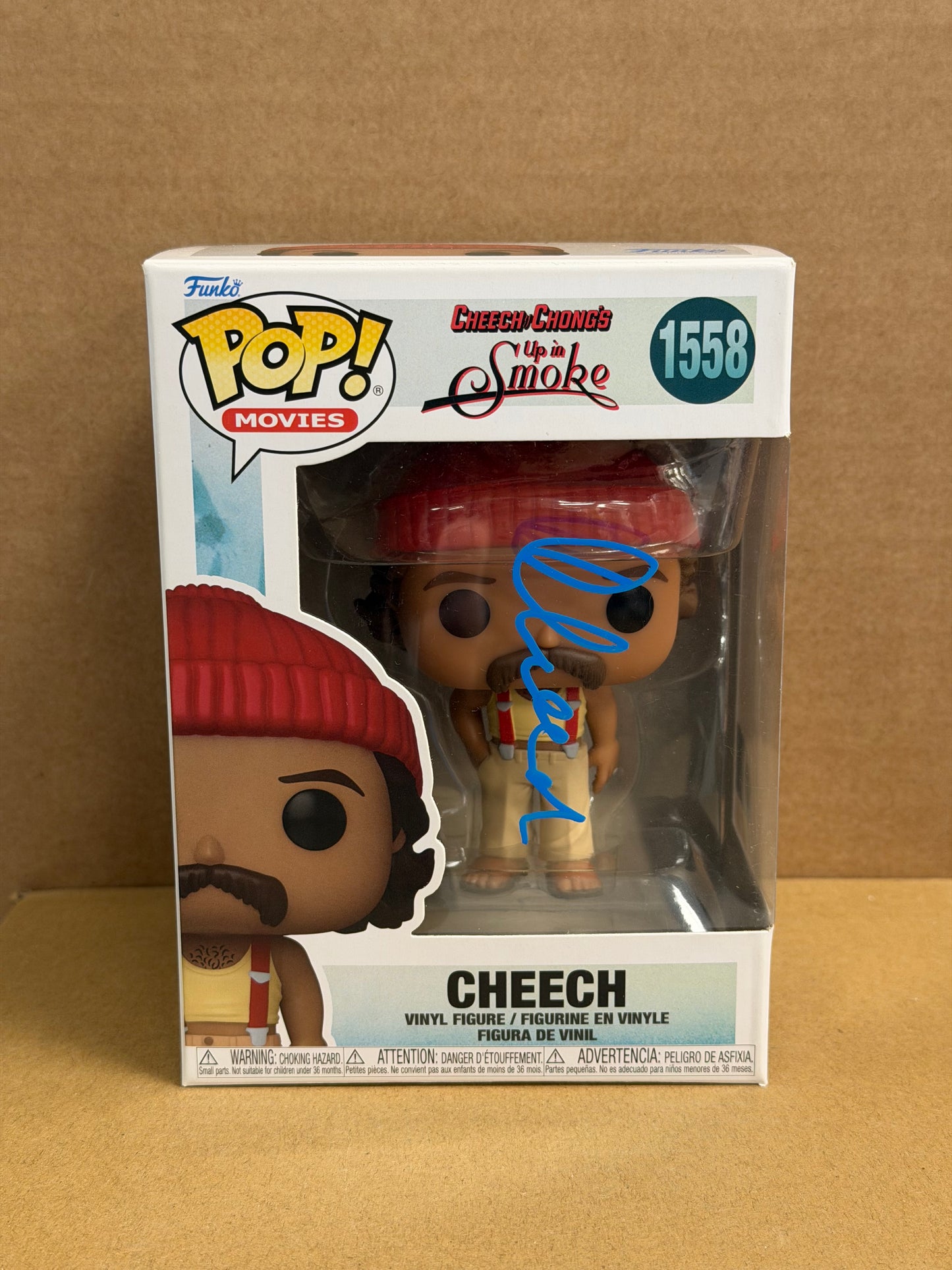 Funko Pop! Movies Cheech And Chong Up In Smoke Signed Cheech Marin COA #1558 WS