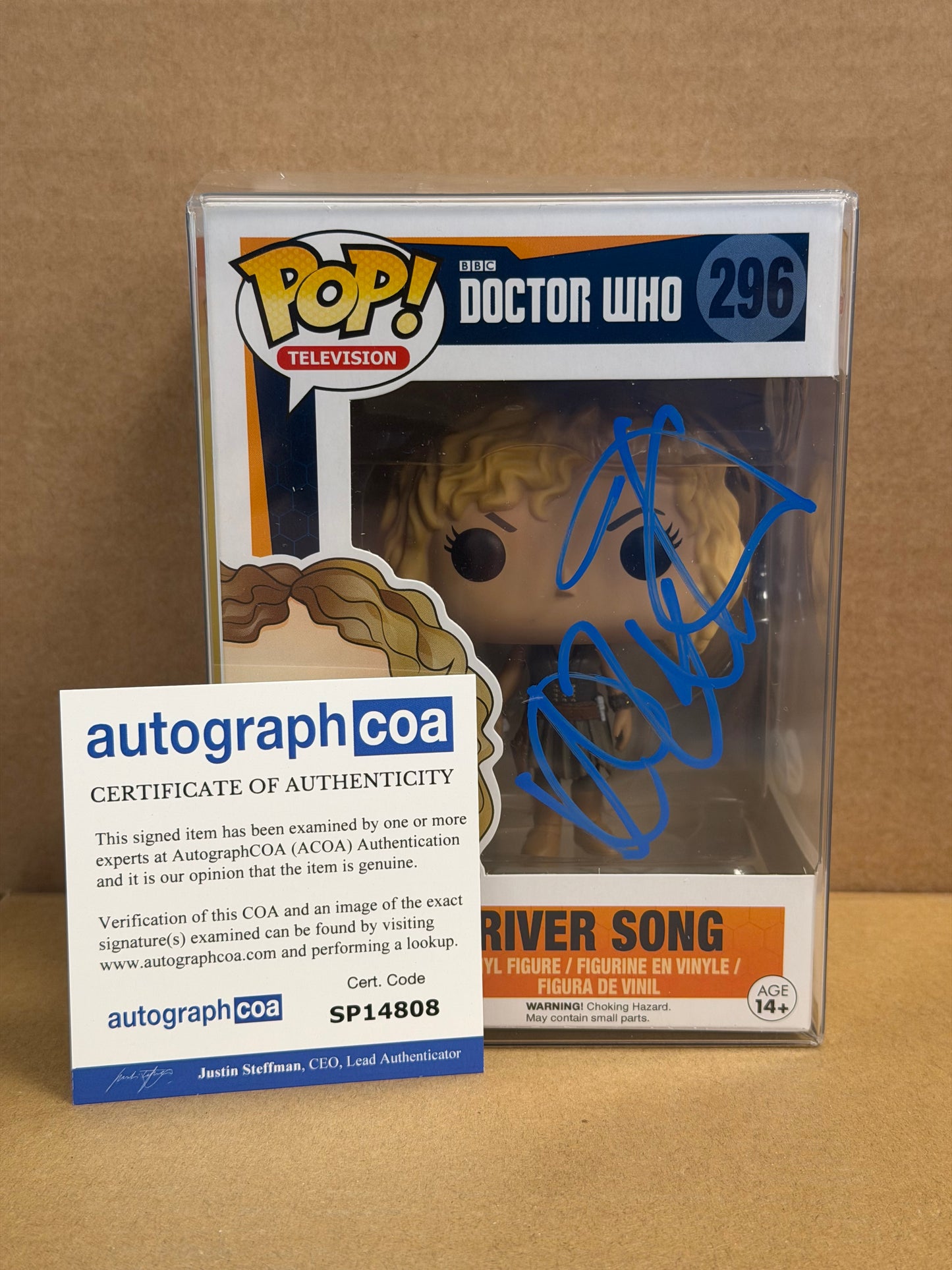 Funko Pop! Television Doctor Who River Song Signed Alex Kingston COA #296
