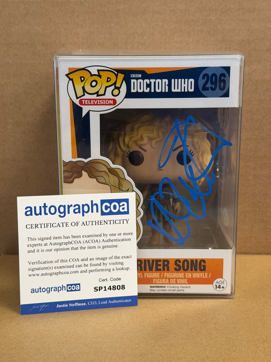Funko Pop! Television Doctor Who River Song Signed Alex Kingston COA #296