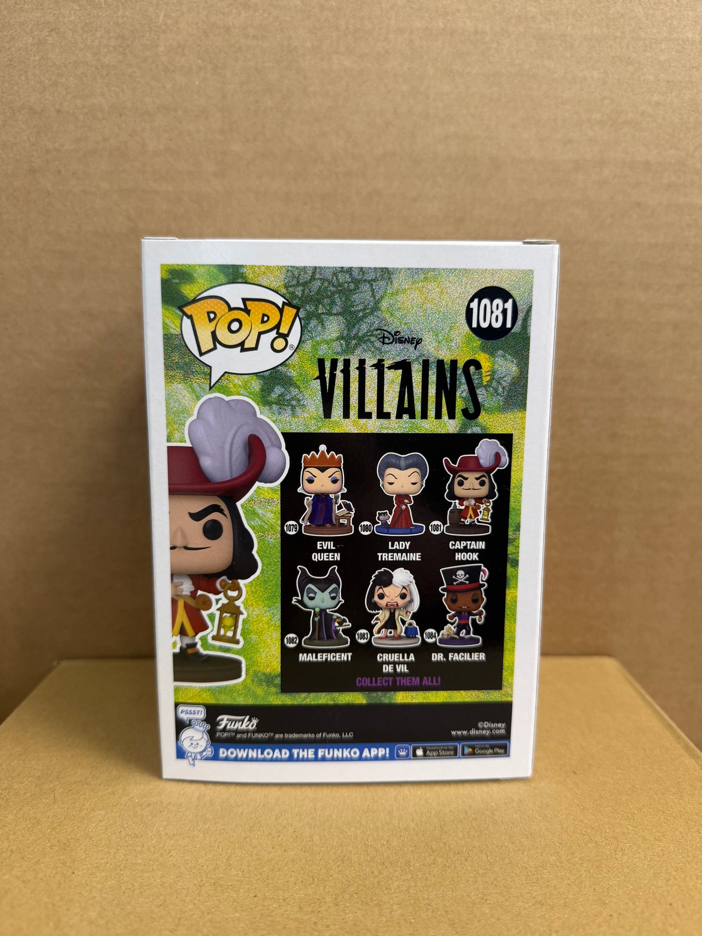 Funko Pop! Disney Villains Peter Pan Captain Hook Signed Dustin Hoffman #1081 WS