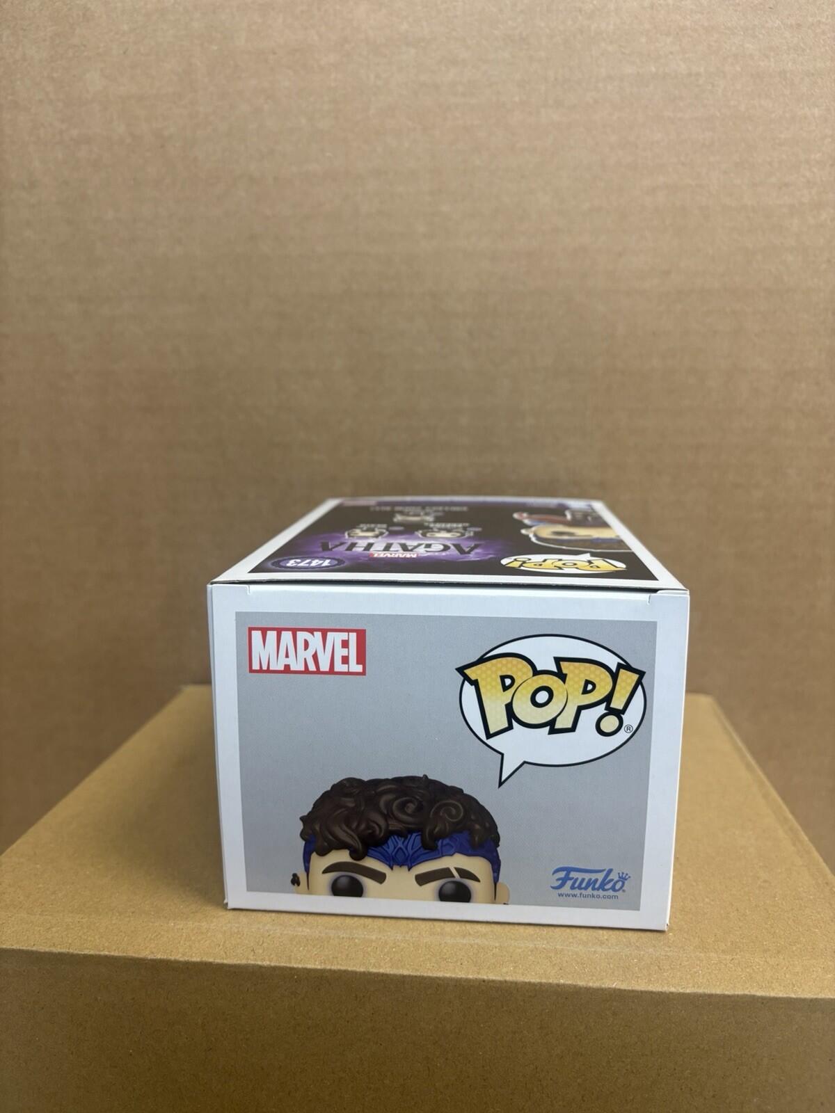 Funko pop! Marvel Wiccan #1473 Signed Joe Locke | WS | ACOA | Free Protector