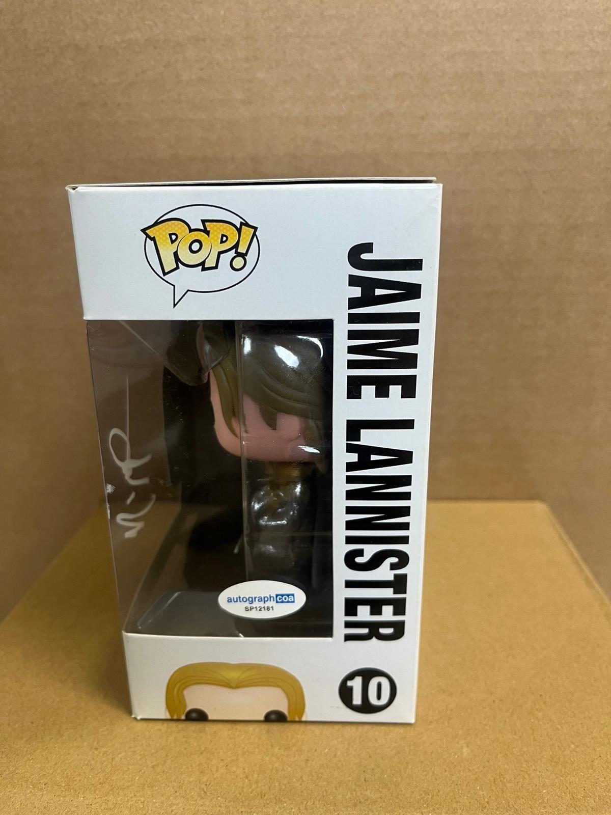 Funko Pop! Television Game of Thrones Jaime Lannister Signed Nikolaj Coster-Waldau #35 WS
